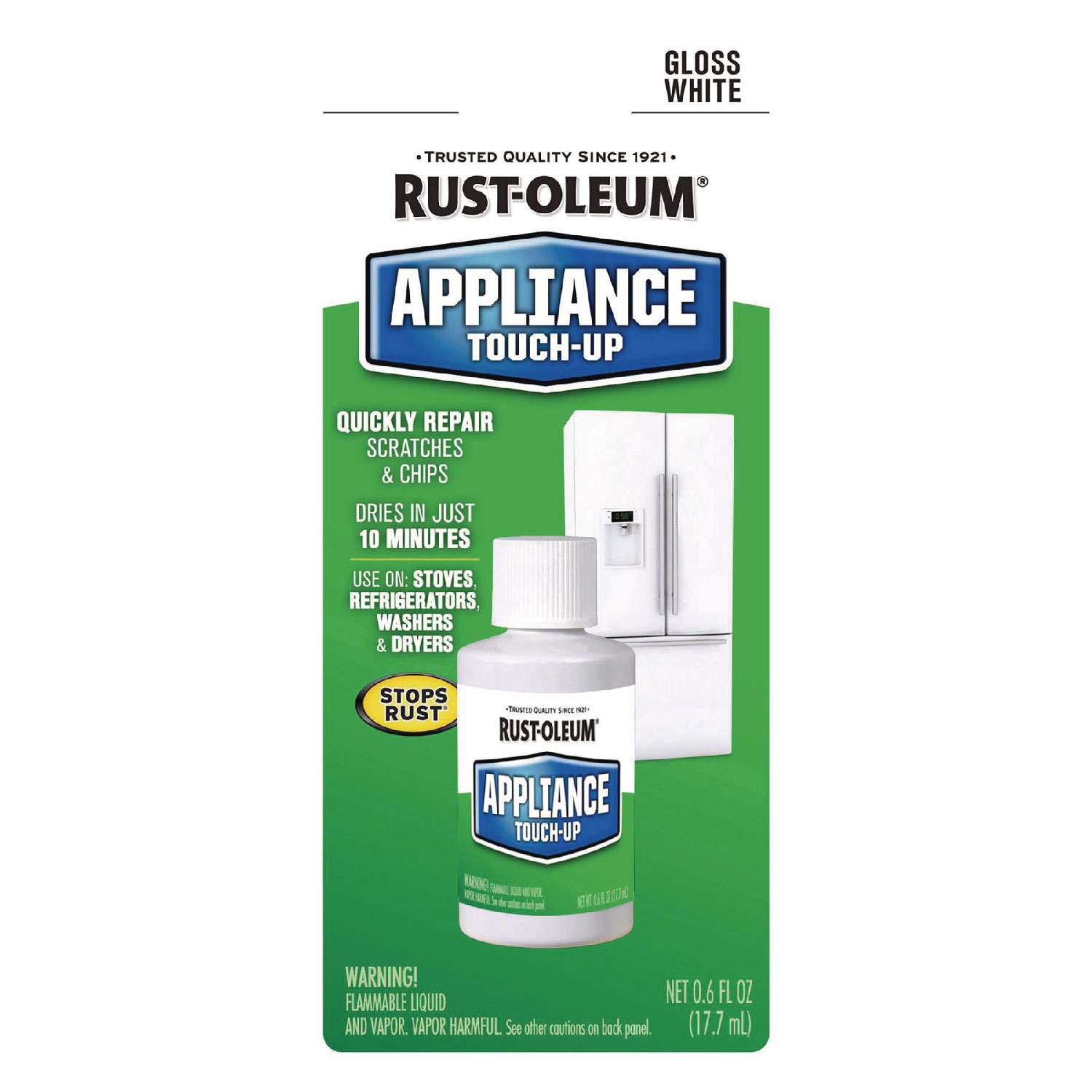Specialty Gloss White Appliance Epoxy Touch, Gloss White, 0.6 oz Bottle, 6/Carton RST203000