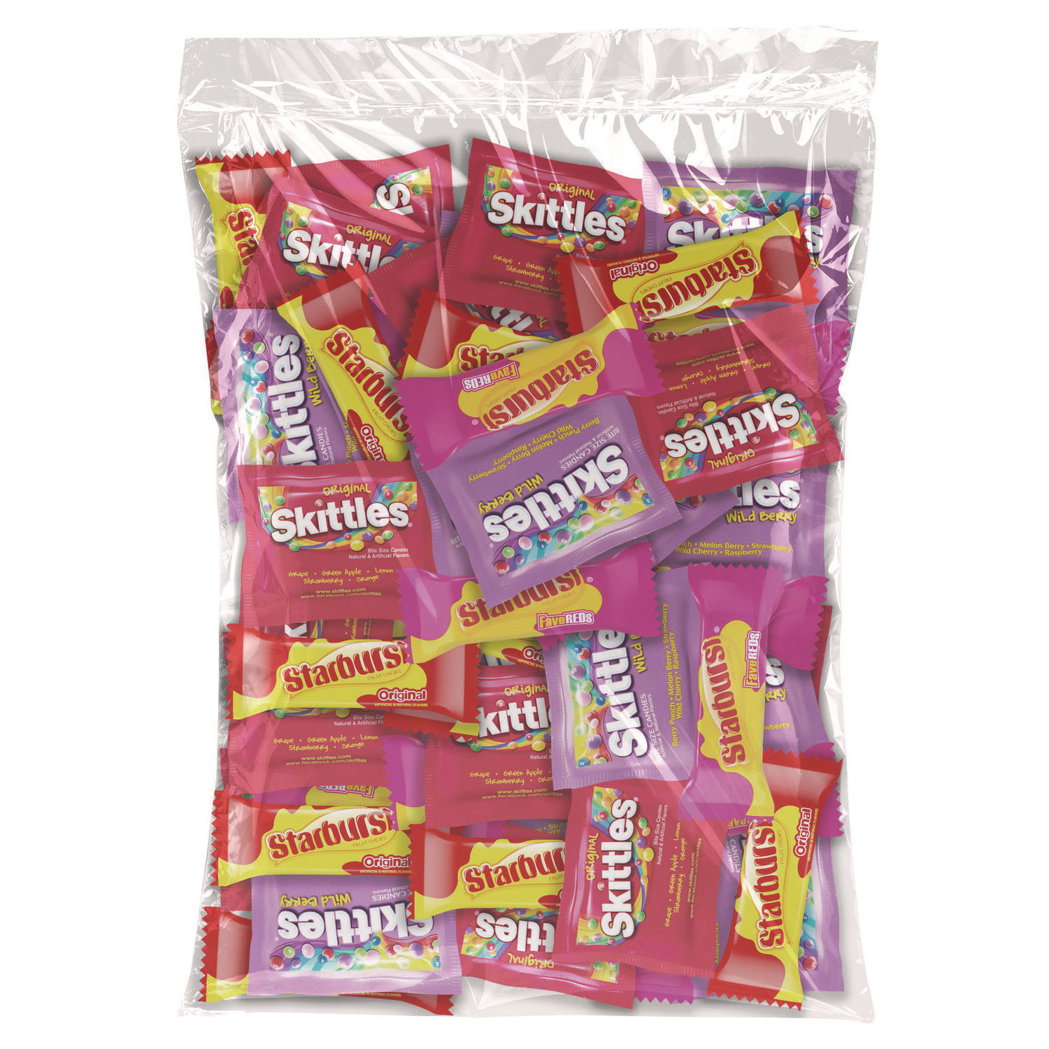 Skittles and Starburst Fun Size Variety Pack, 6 lb 8.4 oz Bag