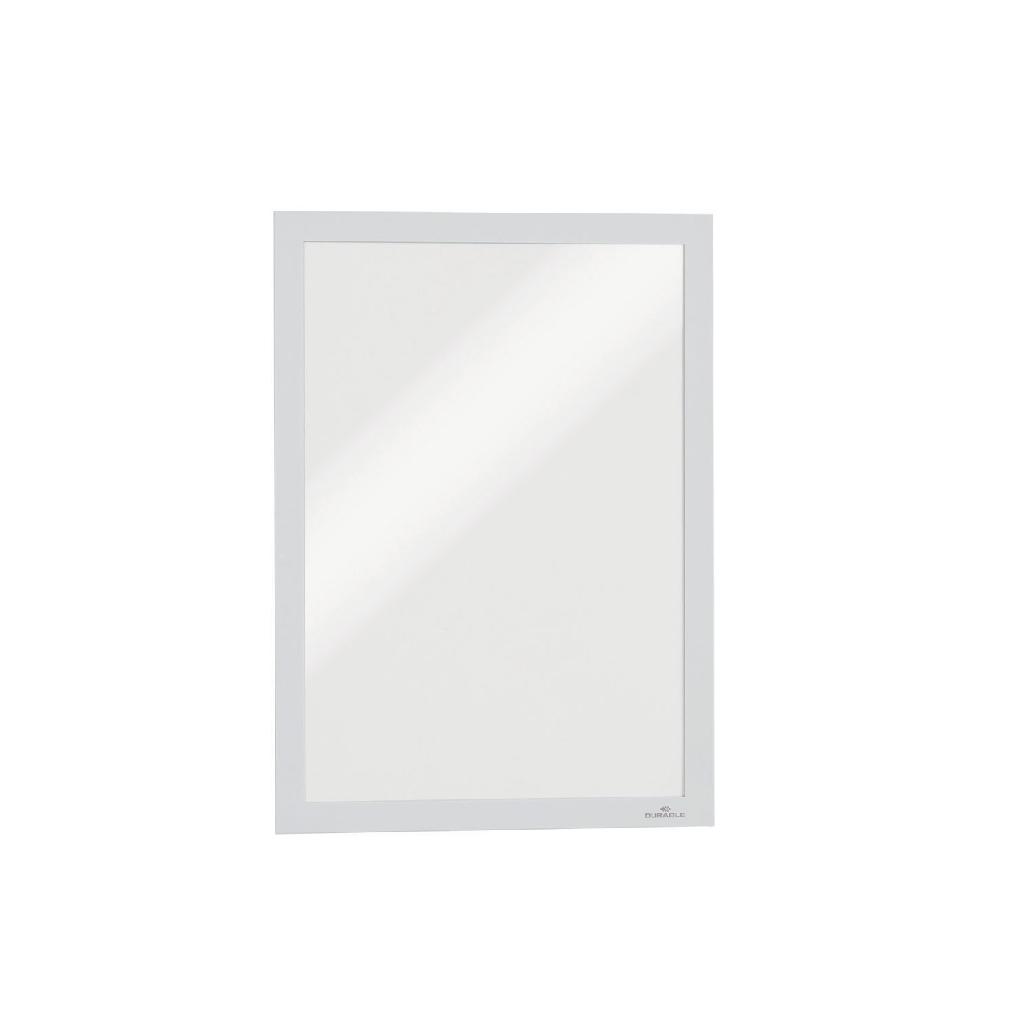 Infoframe DURAFRAME Self Adhesive Double Sided Sign Holder, 9.5 x 12, White Frame, 2/Pack