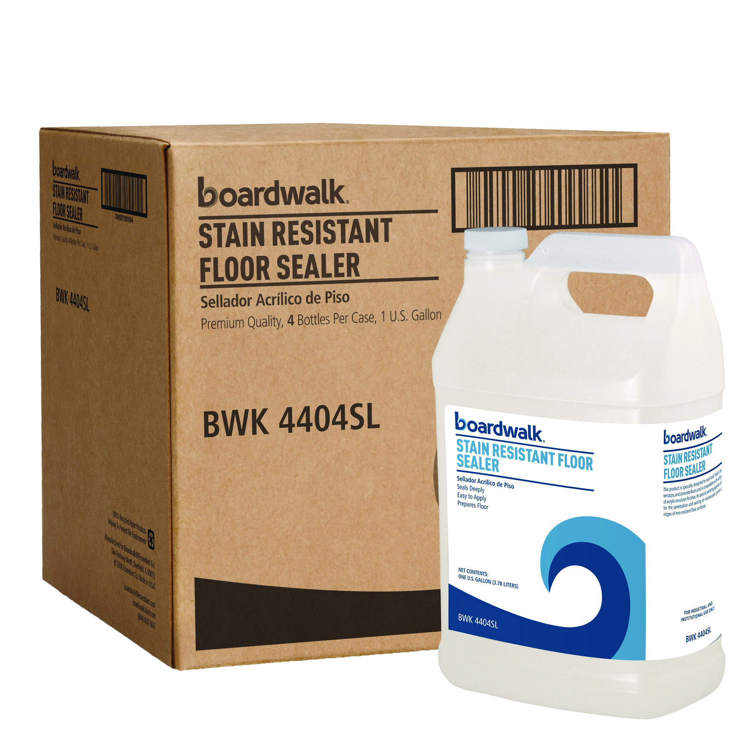 Stain Resistant Floor Sealer, 1 gal Bottle, 4/Carton