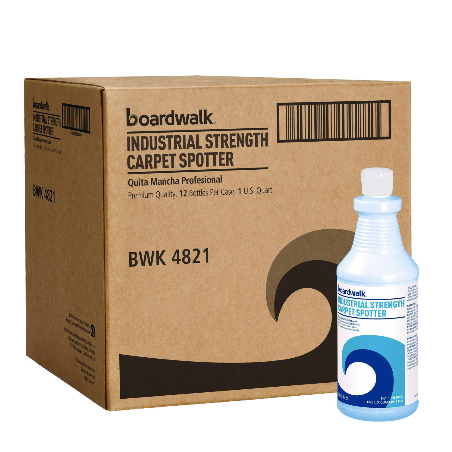 Industrial Strength Carpet Spotter, 32 oz Bottle, 12/Carton