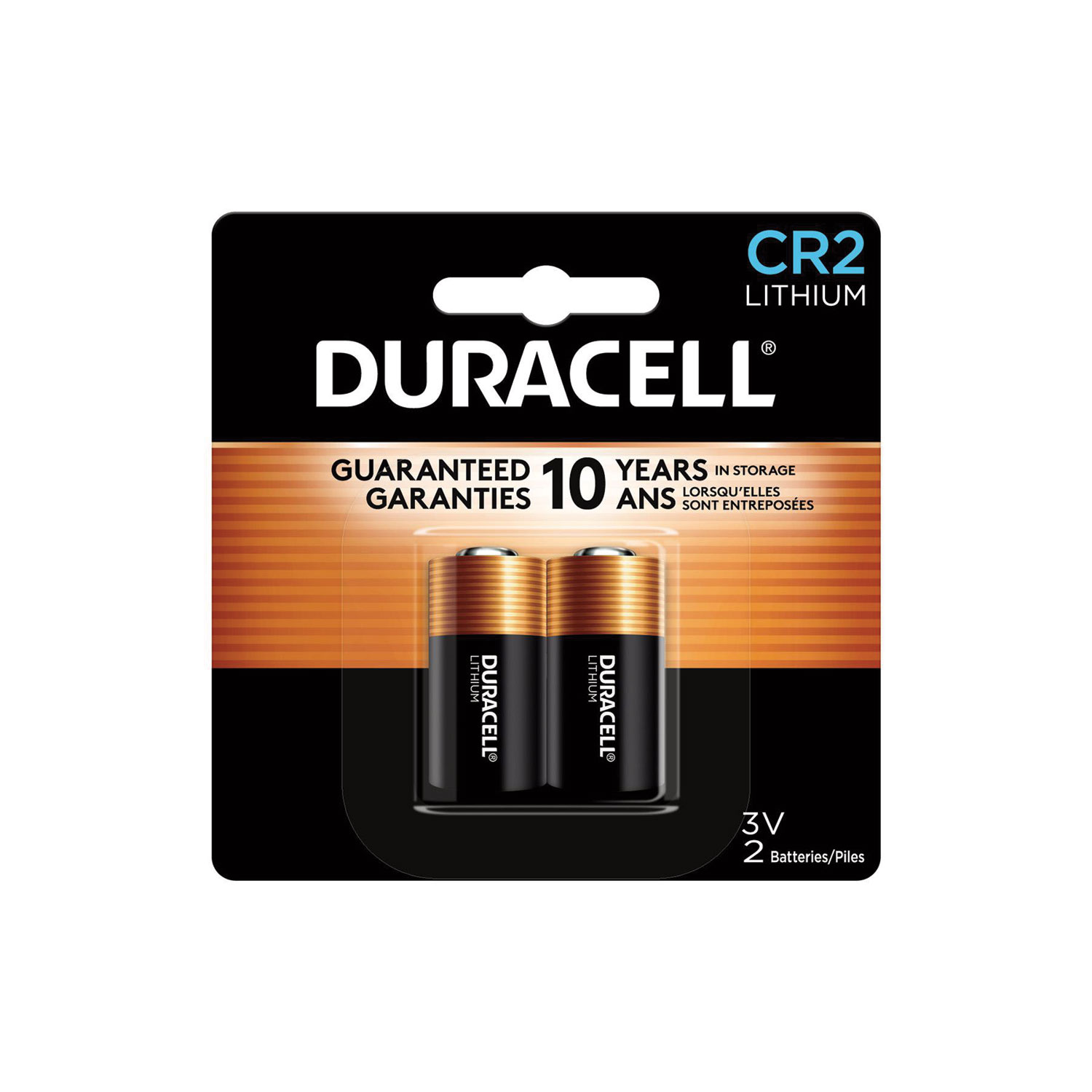 Duracell® Specialty High-Power Lithium Batteries, CR2, 3 V, 2/Pack