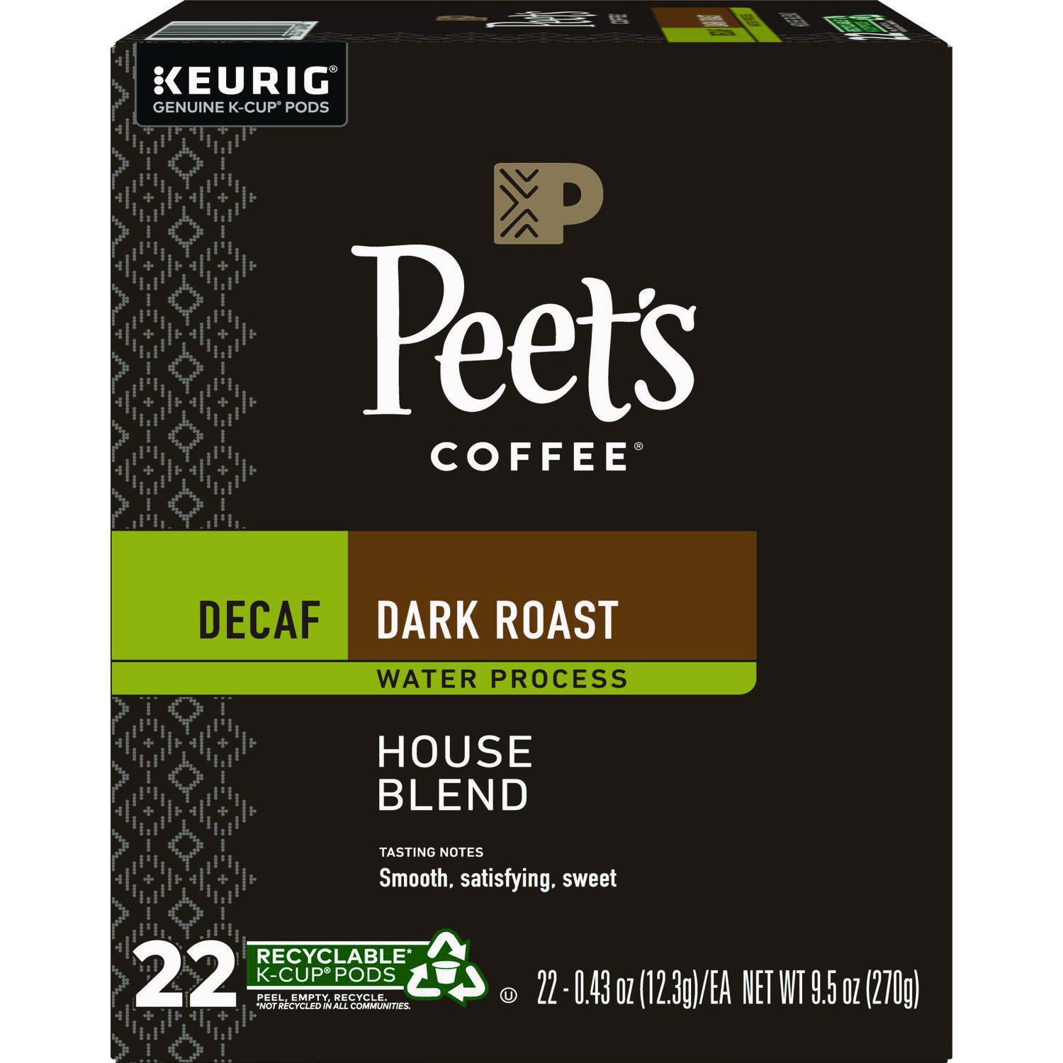 House Blend Decaf  K-Cups, 22/Box