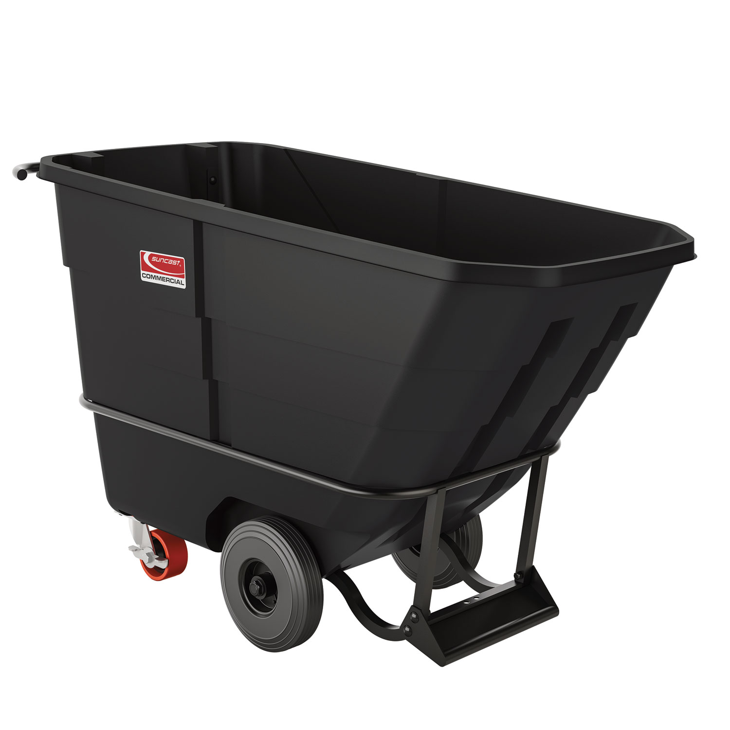 0.5 cu yd Heavy Duty Tilt Truck, 1,350 lb Capacity, Black