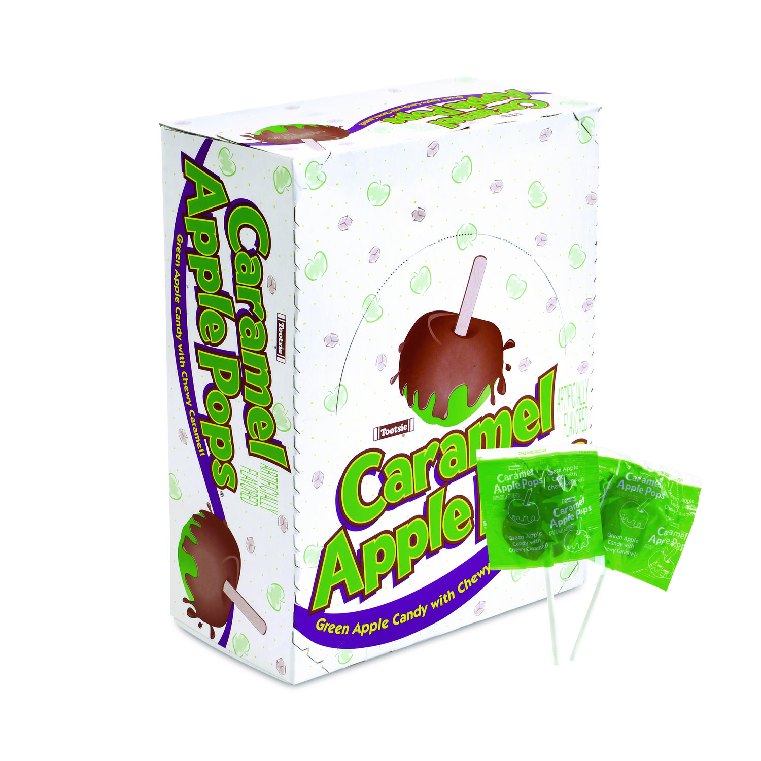 Tootsie Roll® Caramel Apple Pops, 0.63 oz, 48/Carton