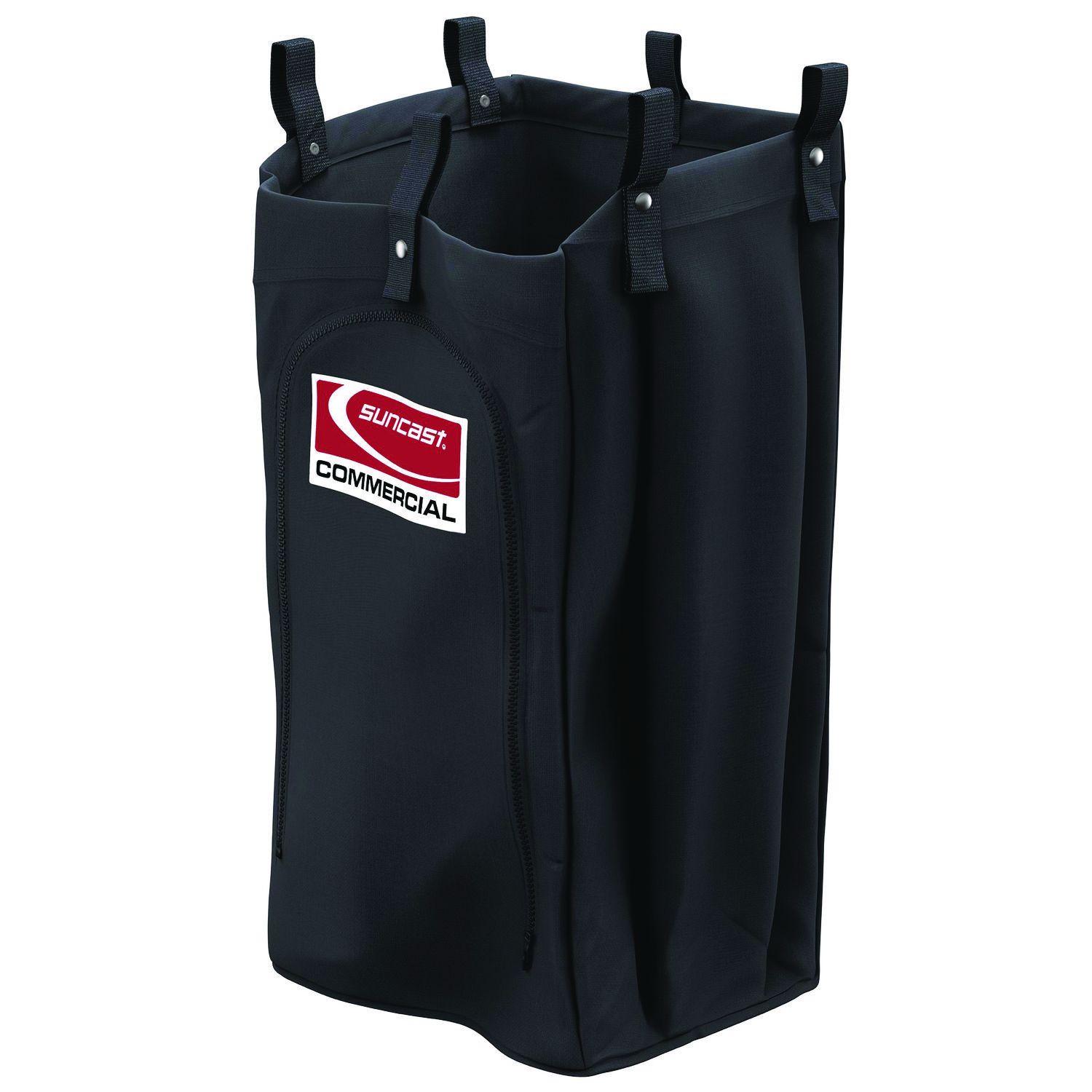 Housekeeping Cart Standard Bag, 23 Gal, 15.6" x 12.37" x 30", Black