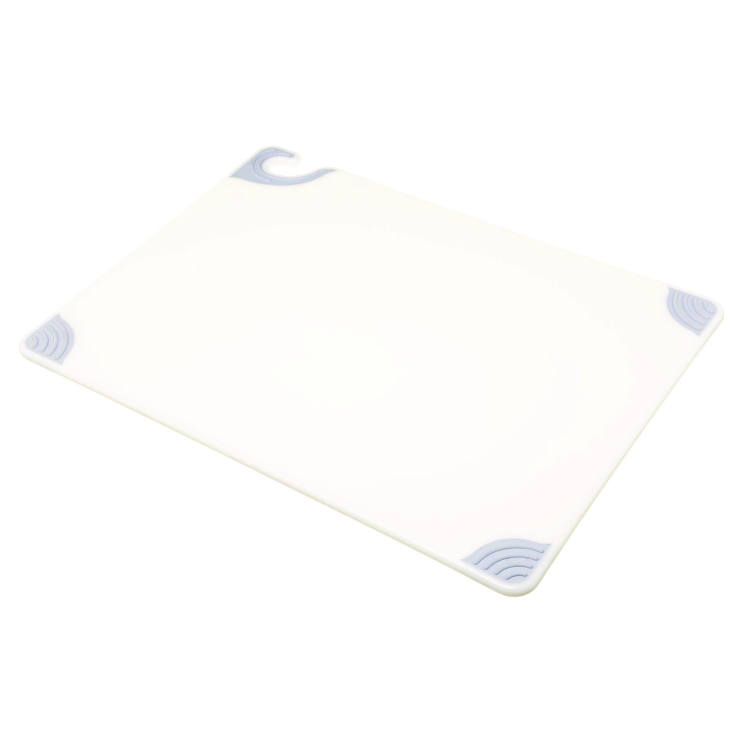 Saf-T-Grip Cutting Board, Plastic, 24 x 18 x 0.5, White