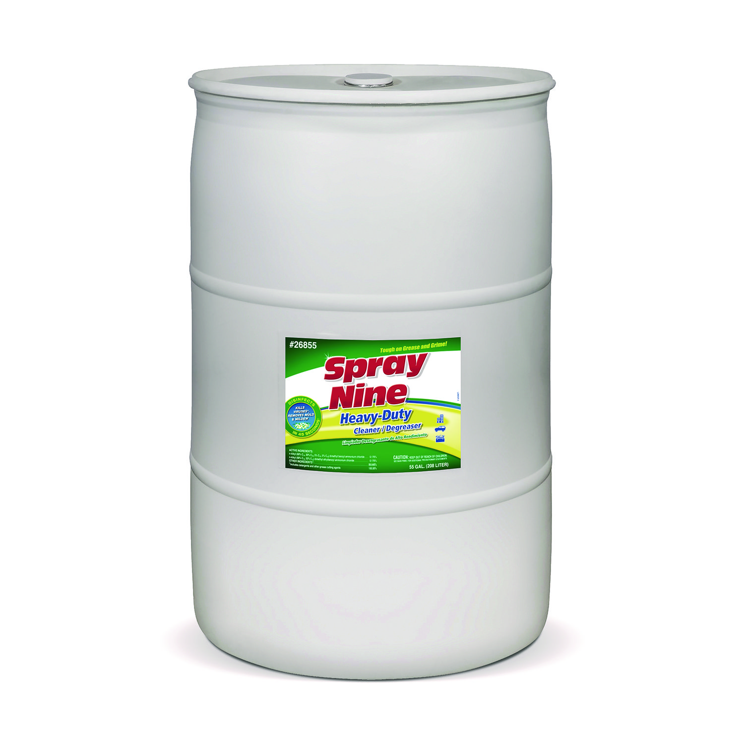 Heavy Duty Cleaner/Degreaser/Disinfectant, 55 gal Drum