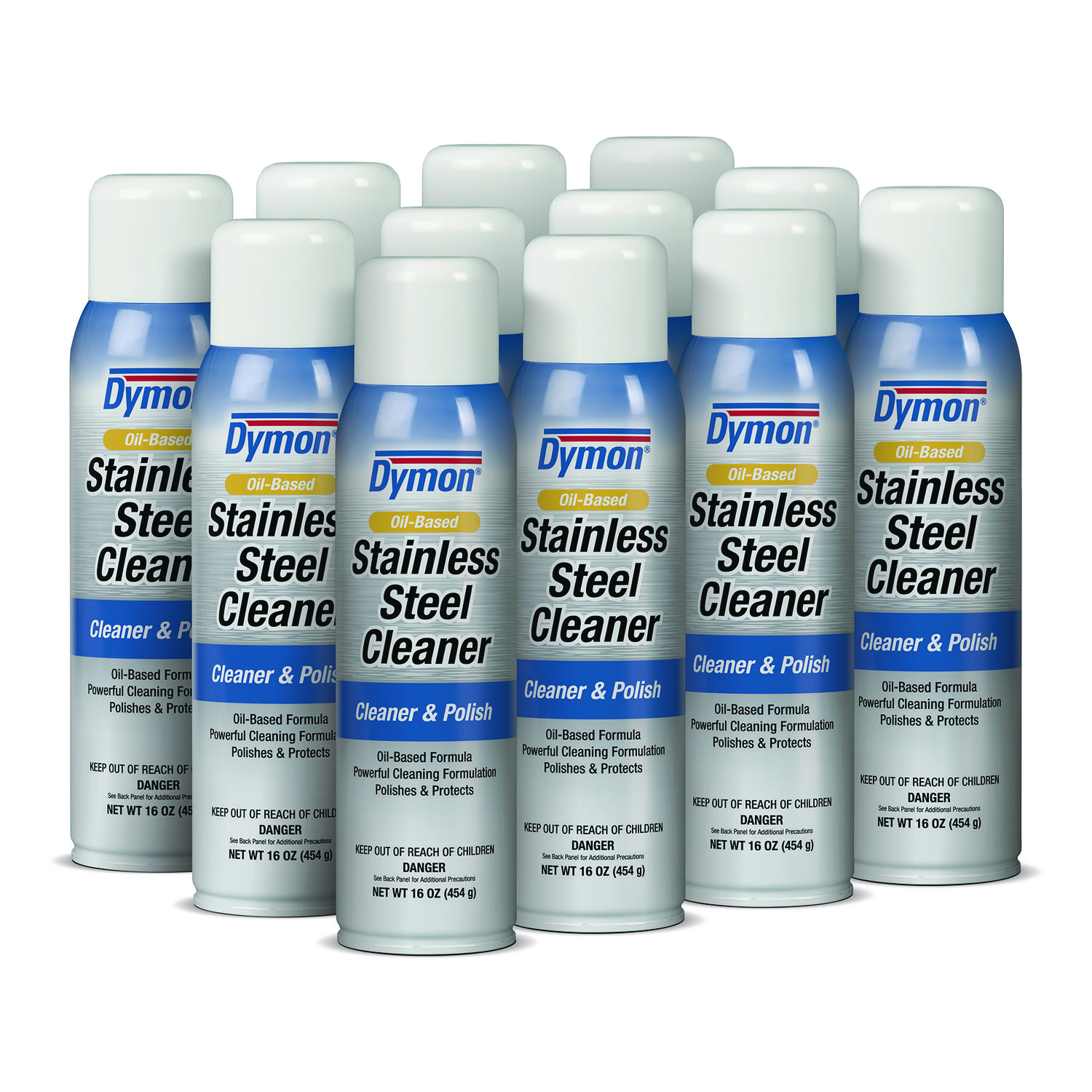 Stainless Steel Cleaner, 16 oz Aerosol Spray, 12/Carton