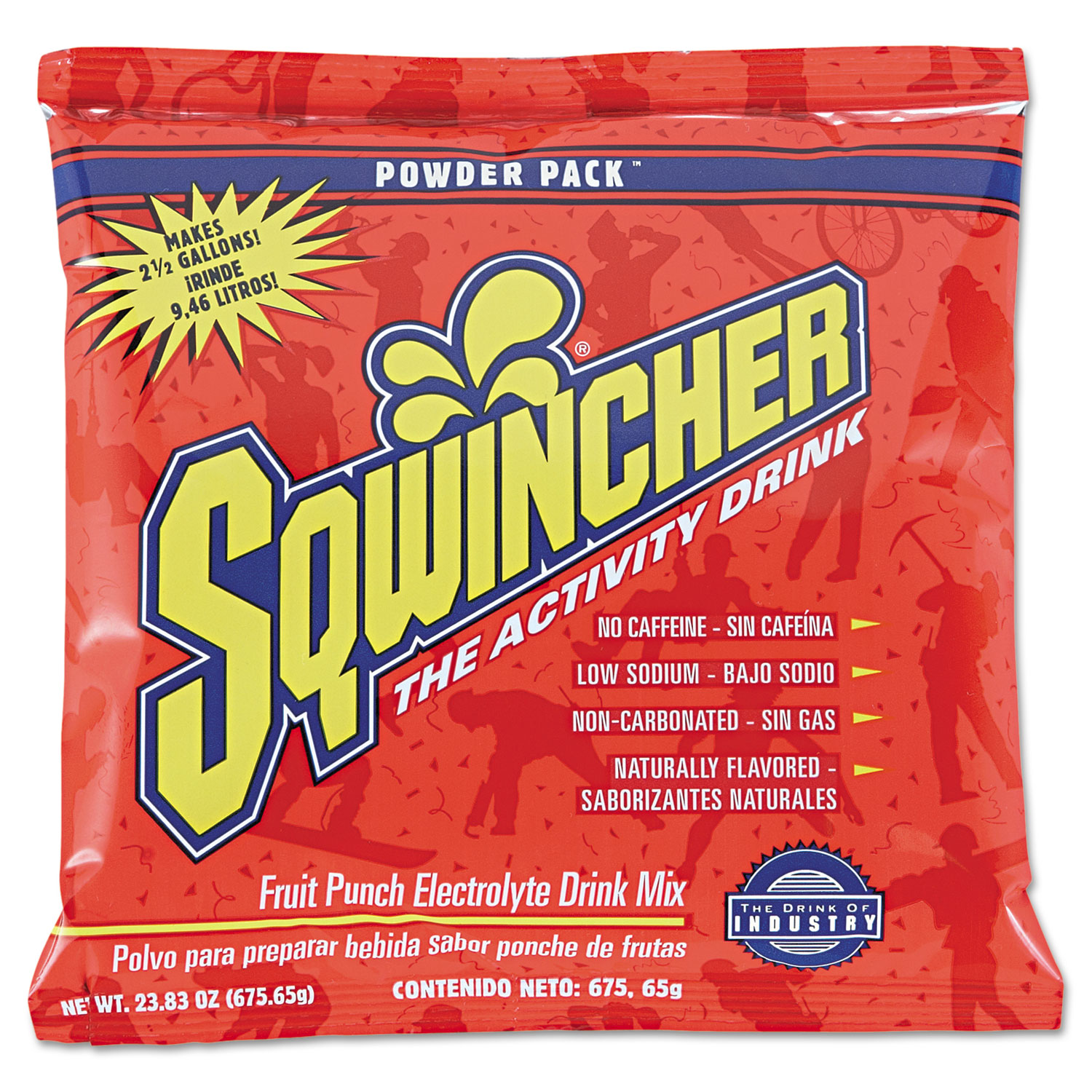 Powder Pack Concentrated Activity Drink, Fruit Punch, 23.83 oz Packet, 32/Carton
