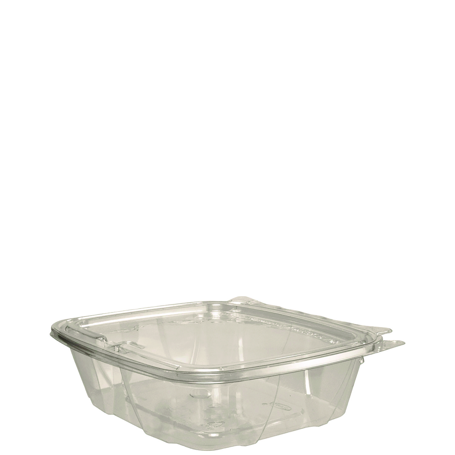 ClearPac SafeSeal rPET Tamper-Resistant/Evident Containers, Embossed Bottom, 24 oz, 6.37 x 7.15 x 1.86, Clear, 200/Carton