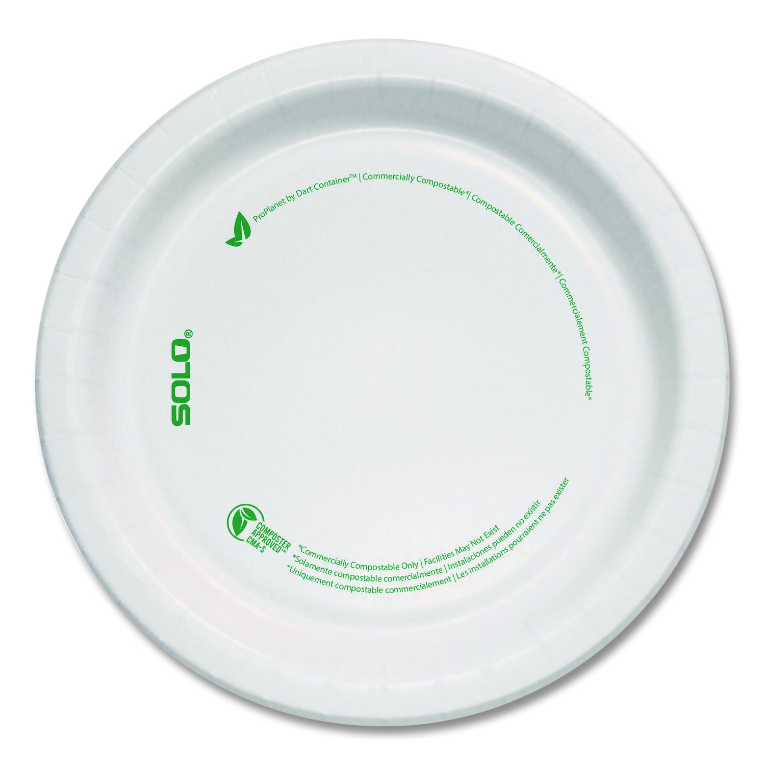 Compostable Paper Dinnerware, ProPlanet Seal, Plate, 6