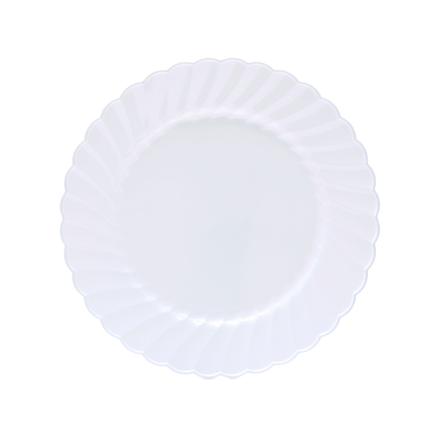 WNA Classicware Plastic Dinnerware, Plate, 6 dia, White, 180/Carton