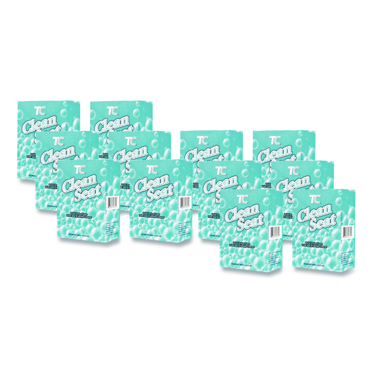 TC Clean Seat Foaming Refill, Unscented, 400mL Box, 12/Carton