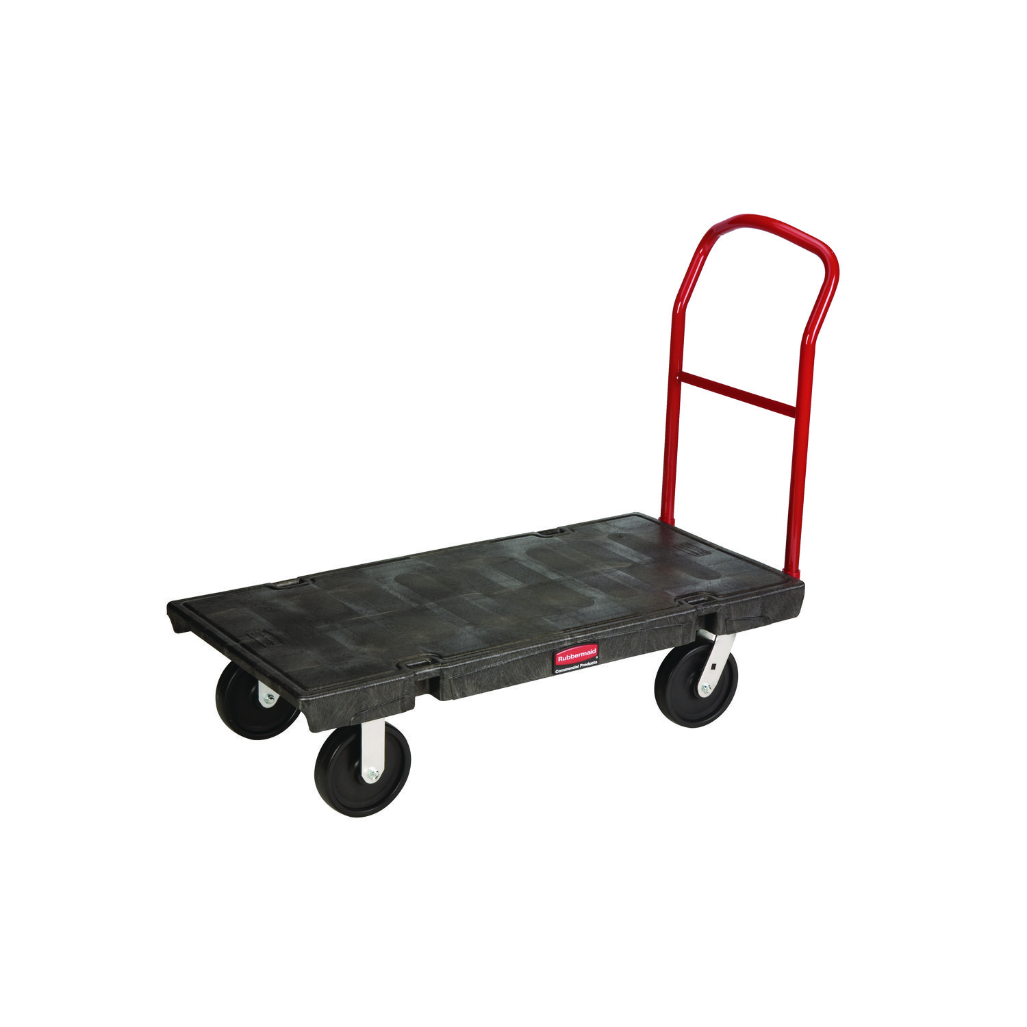 Platform Truck, 2,000 lb Capacity, 24 x 48 x 7, Black - TonerQuest