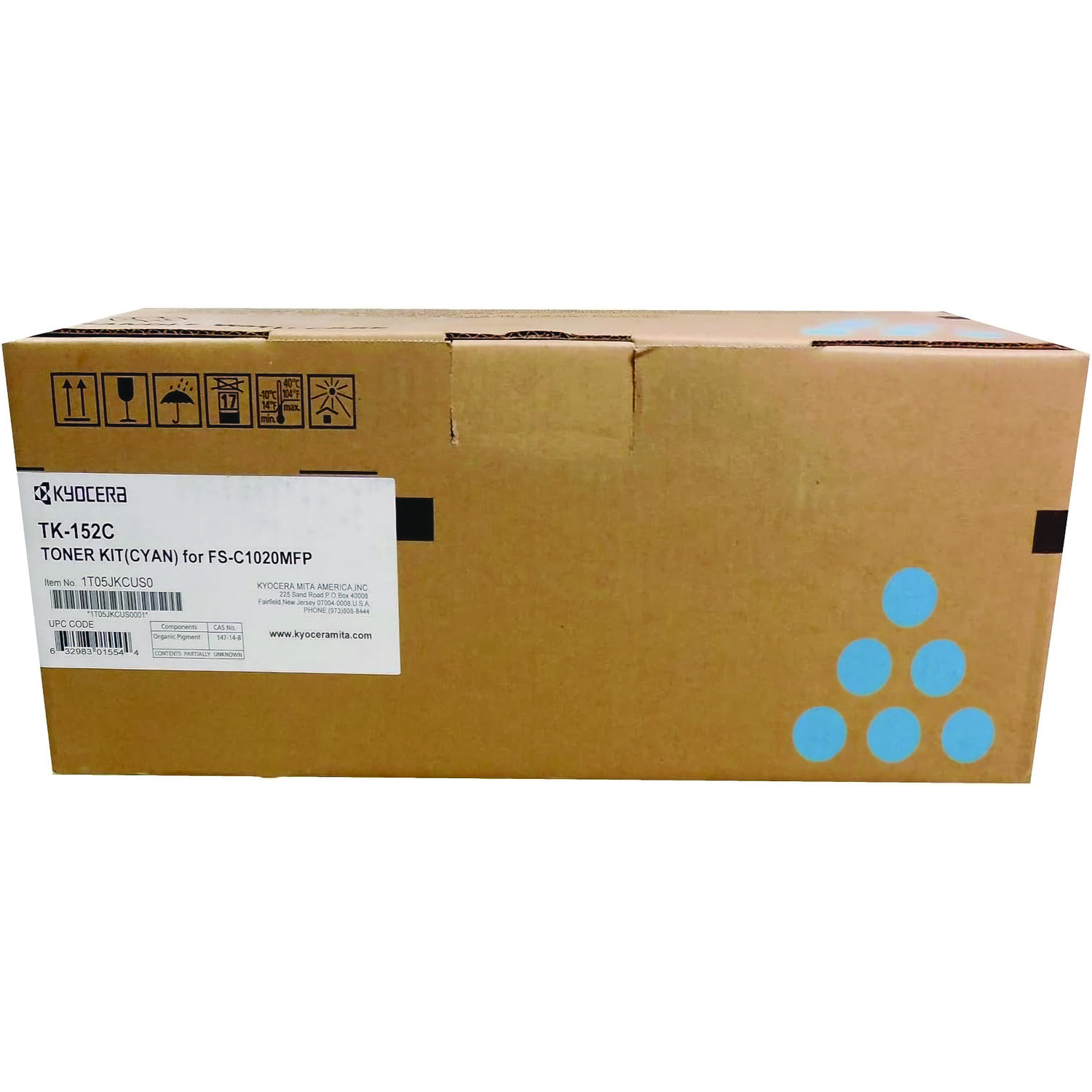 TK152C Toner, 6,000 Page-Yield, Cyan
