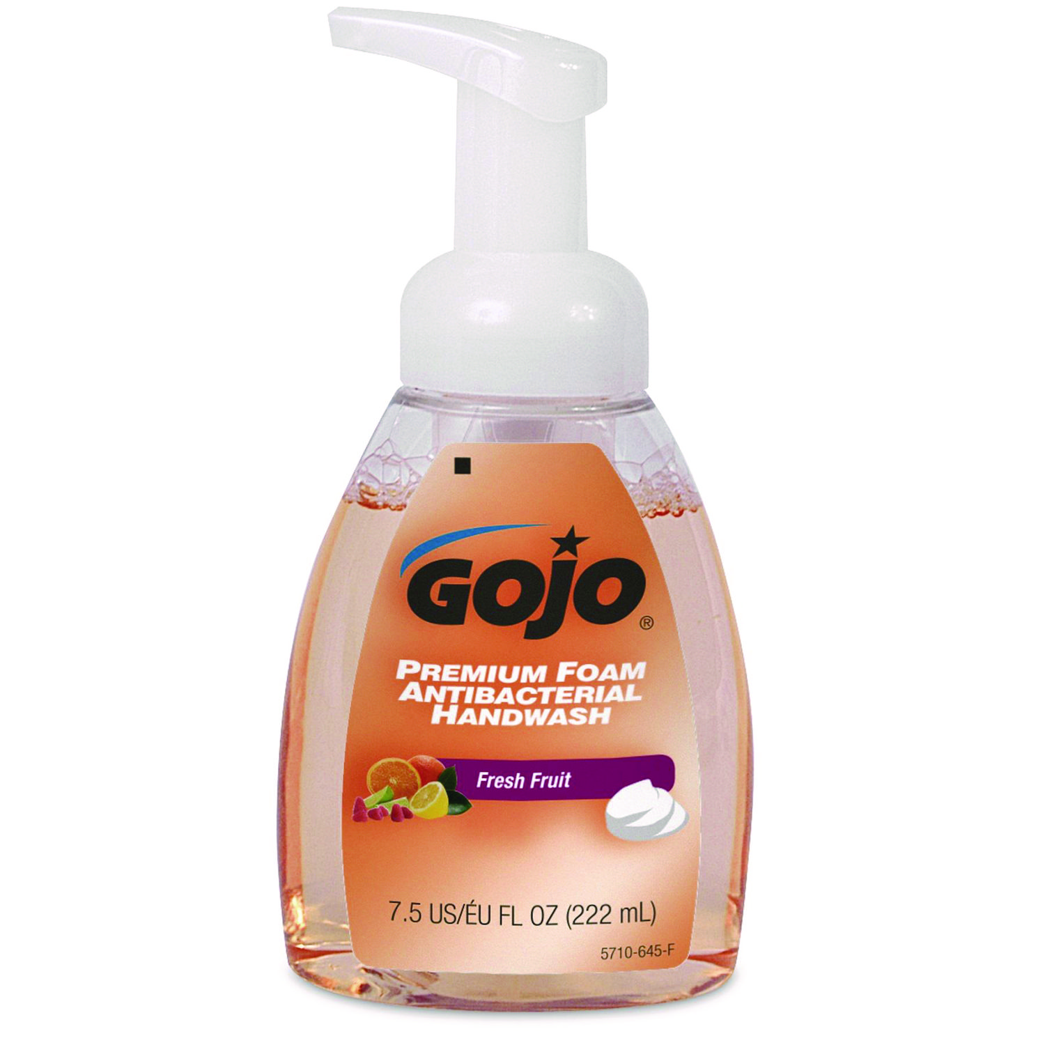 TFX Premium Foam Antibacterial Hand Wash, Refill for GOJO TFX Touch-Free Dispenser, Fresh Fruit Scent, 7.5 oz