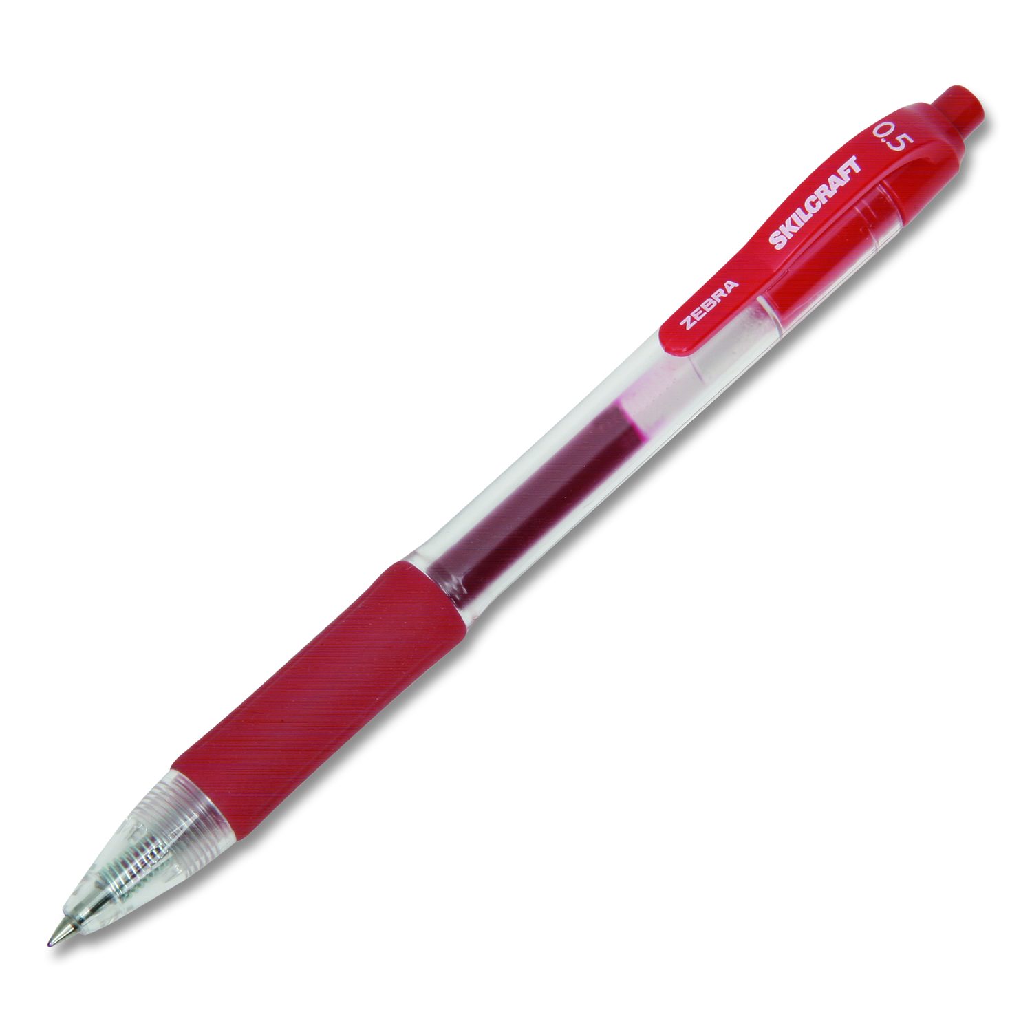 Zebra 0,5 Mm Gel-Pen Retractable – Rote Tinte, Schnell Trocknend, Feine Spitze