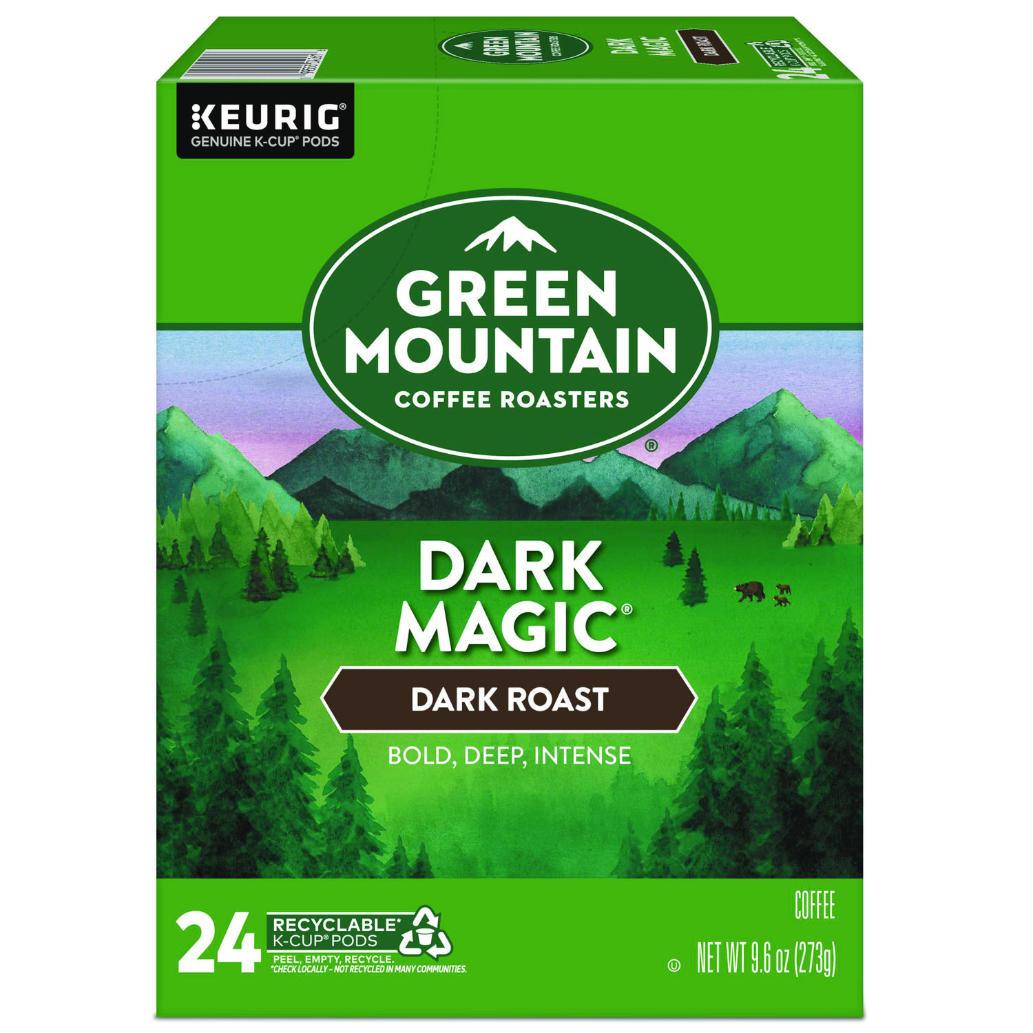 Dark Magic Extra Bold Coffee K-Cup Pods, 24/Box