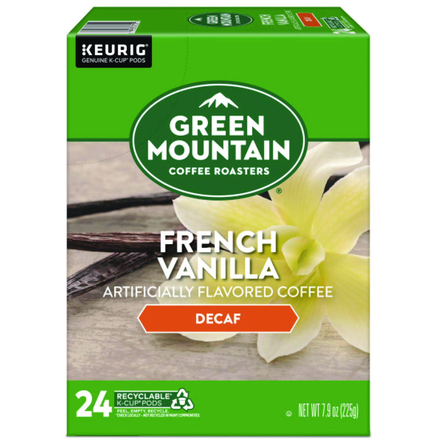 French Vanilla Decaf Coffee K-Cups, 24/Box