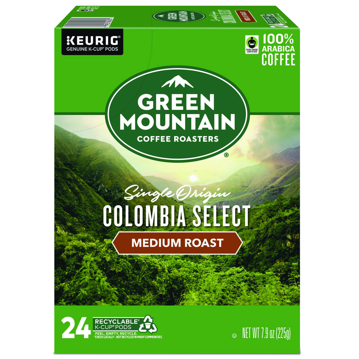 Colombian Fair Trade Select Coffee K-Cups, 24/Box