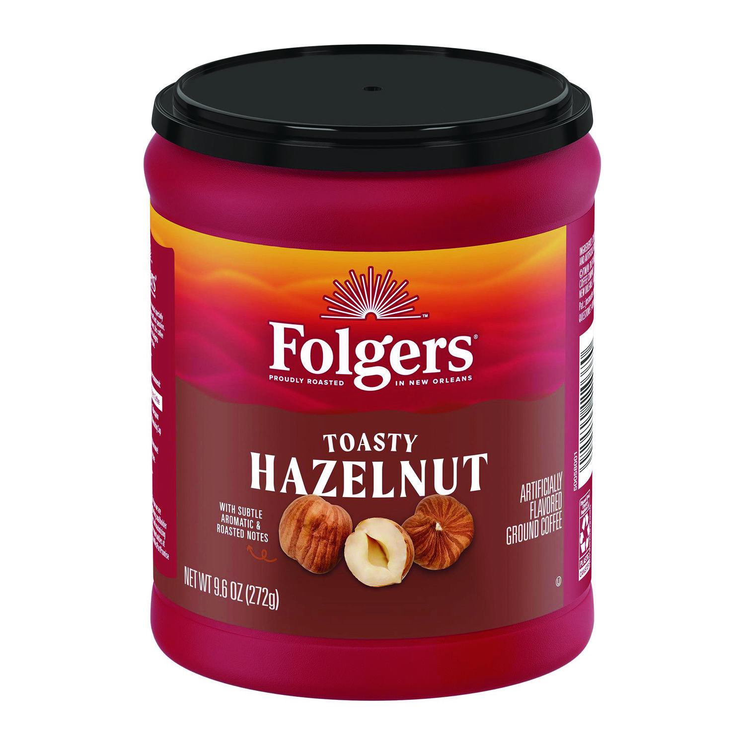 Folgers® Coffee, Toasty Hazelnut, 9.6 oz Can