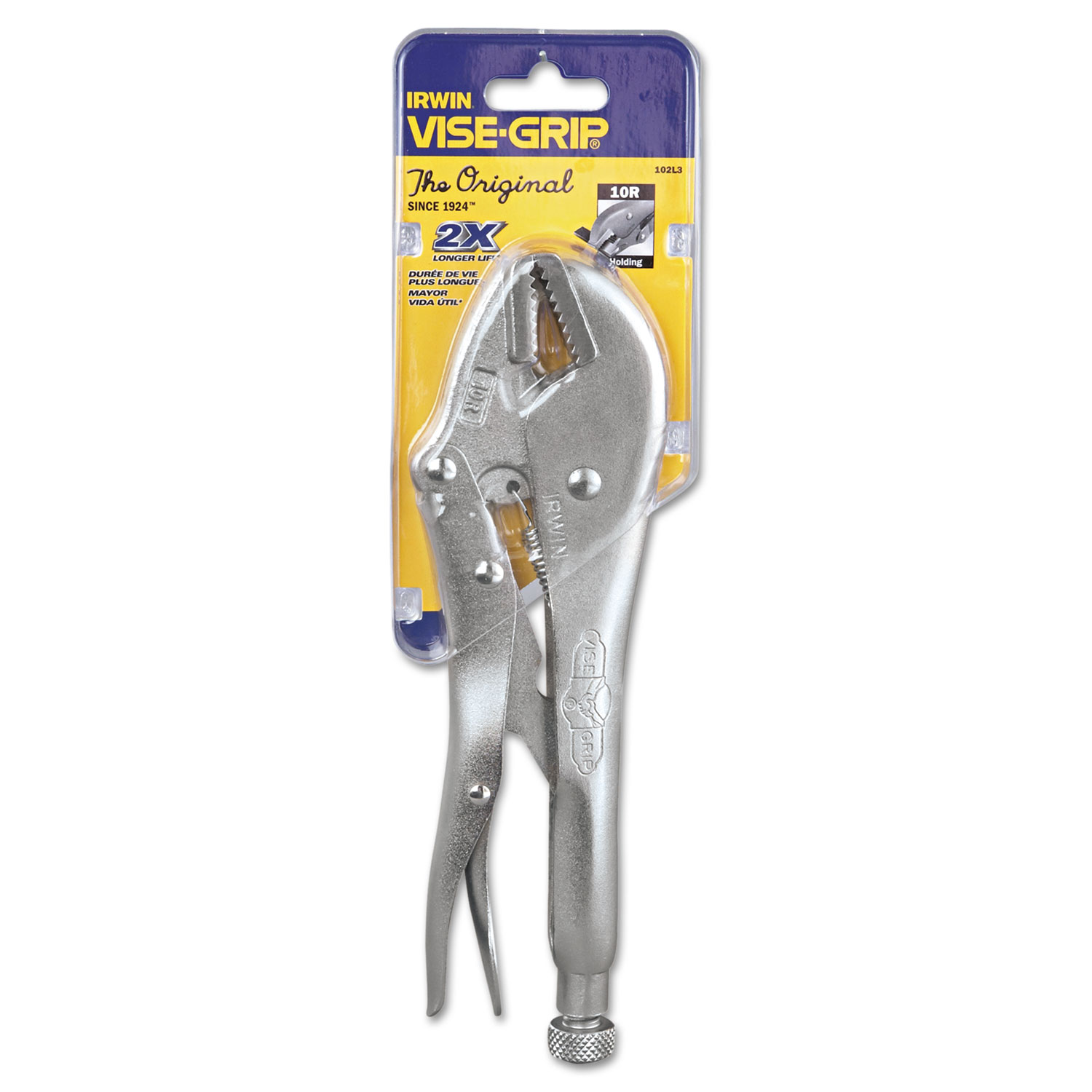 Original Straight-Jaw Locking Pliers, 10 Tool Length, 1 7/8 Jaw Capacity