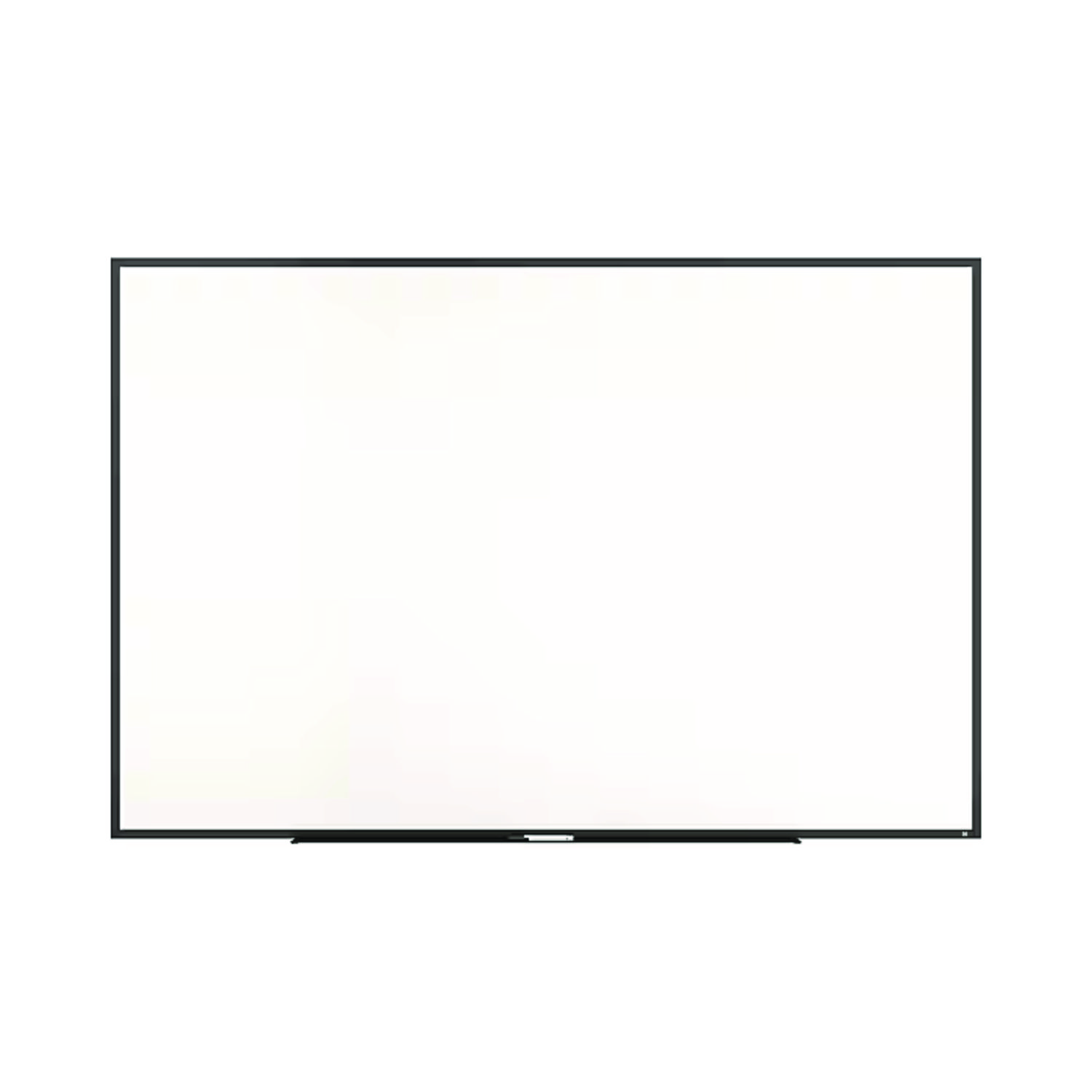Melamine Dry Erase Board, 72" x 48", White Surface, Black Aluminum Frame