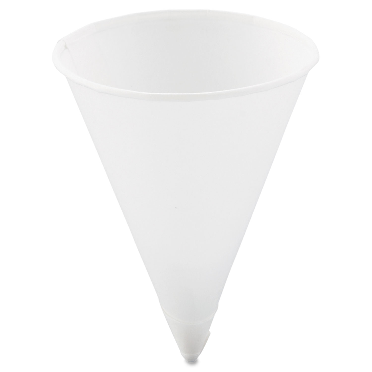  Dart 4R-2050 Cone Water Cups, Paper, 4oz, Rolled Rim, White, 200/Bag, 25 Bags/Carton (SCC4R2050) 