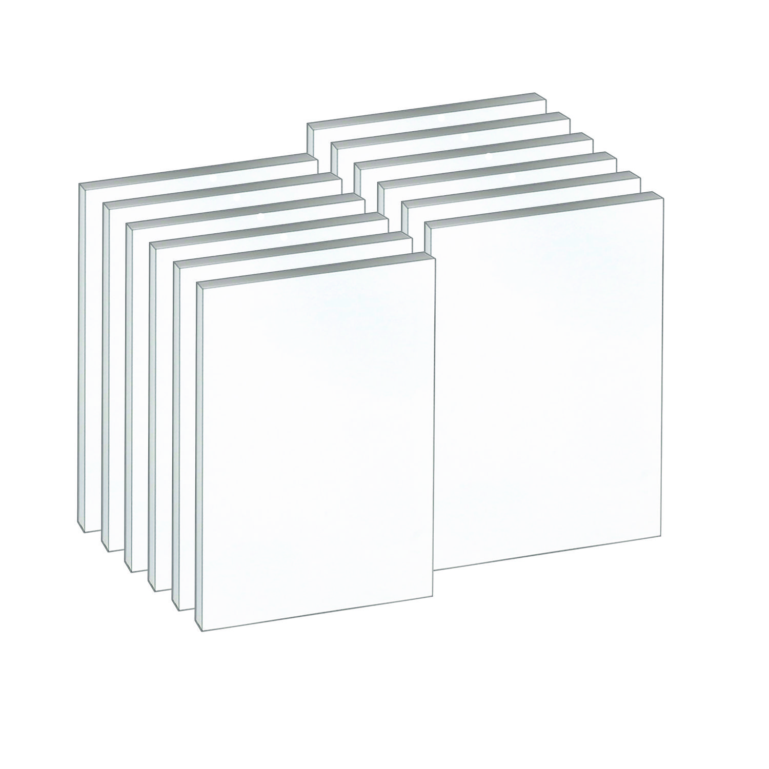 TOPS™ Second Nature Recycled Unruled Memo Pads, 4 x 6, White, 100 Sheets, 12/Pack