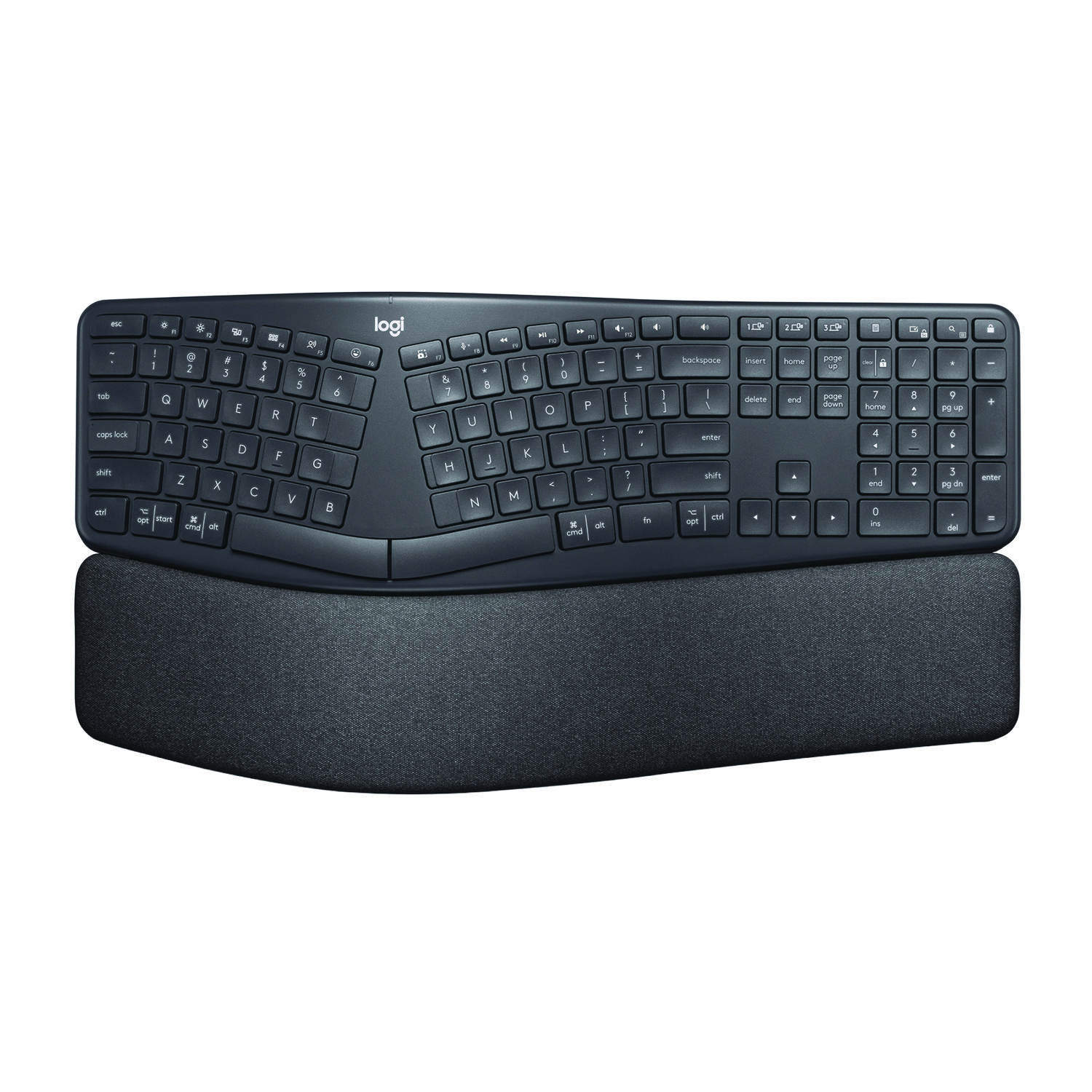 Logitech® ERGO K860 Wireless Keyboard, Graphite