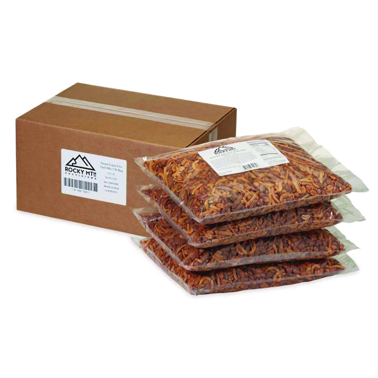 Mountain Manufacturing™ Sweet Cajun Fire Roasted Trail Mix, 80 oz Bag, 4/Carton