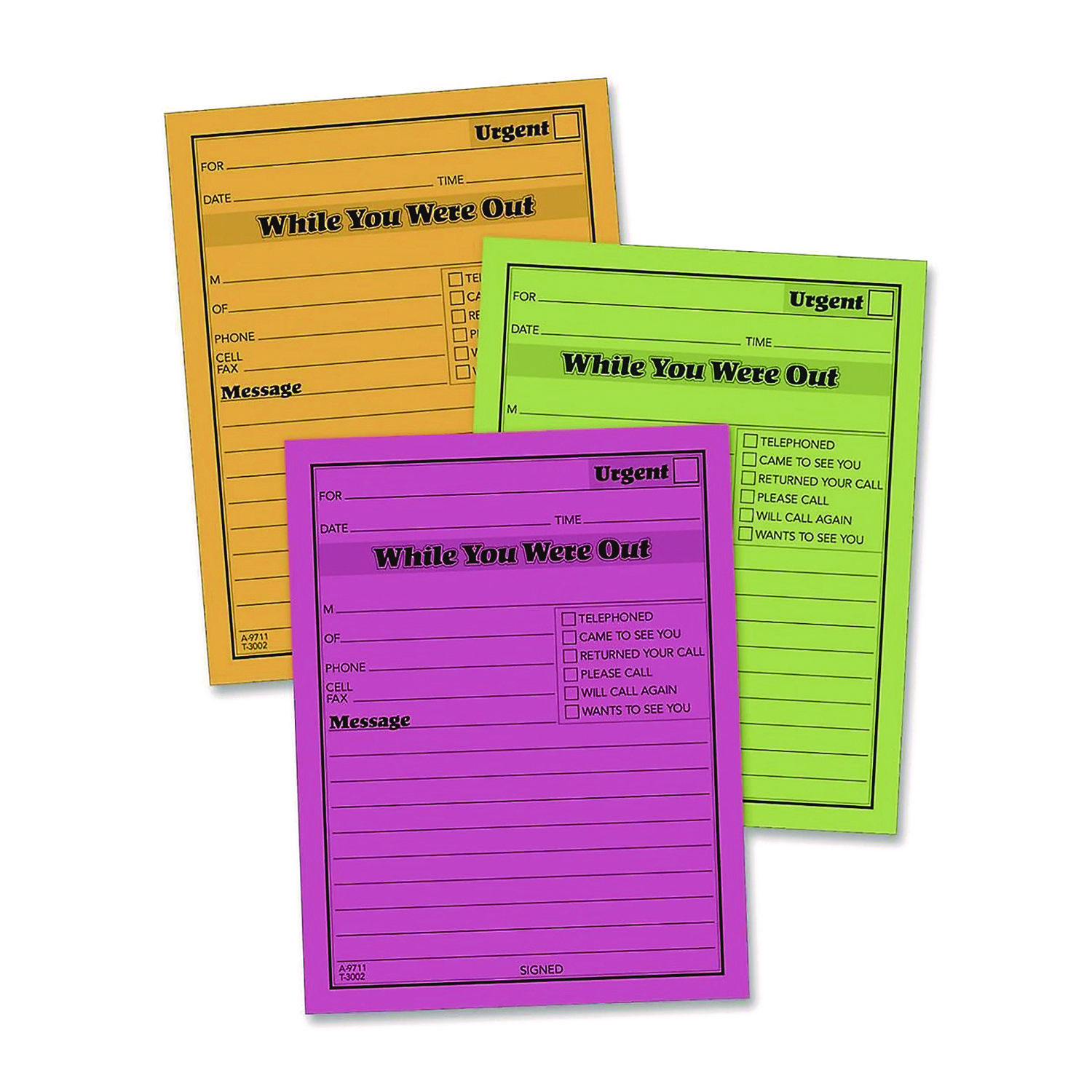 Adams® While You Were Out Memo Pad, One-Part (No Copies), 4.25 x 5.5, 50 Forms/Pad, 6 Pads/Pack