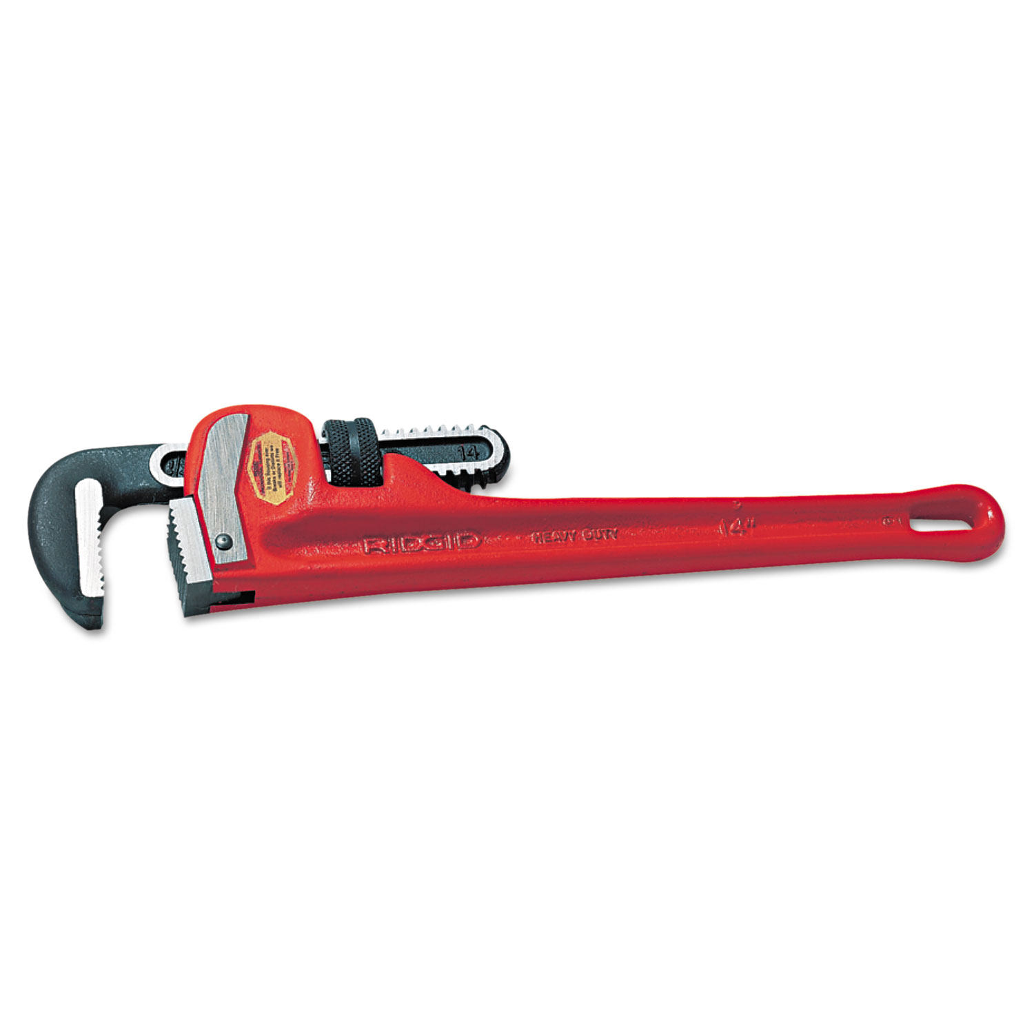 RIDGID Cast-Iron Straight Pipe Wrench, 12 Long, 2 Jaw Capacity