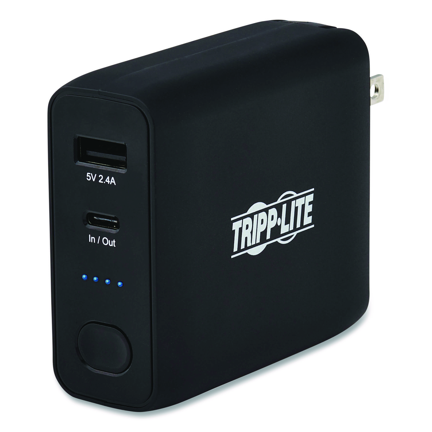 Tripp Lite Portable Mobile Power Bank and USB Battery Wall Charger Combo, USB C, USB A, Black