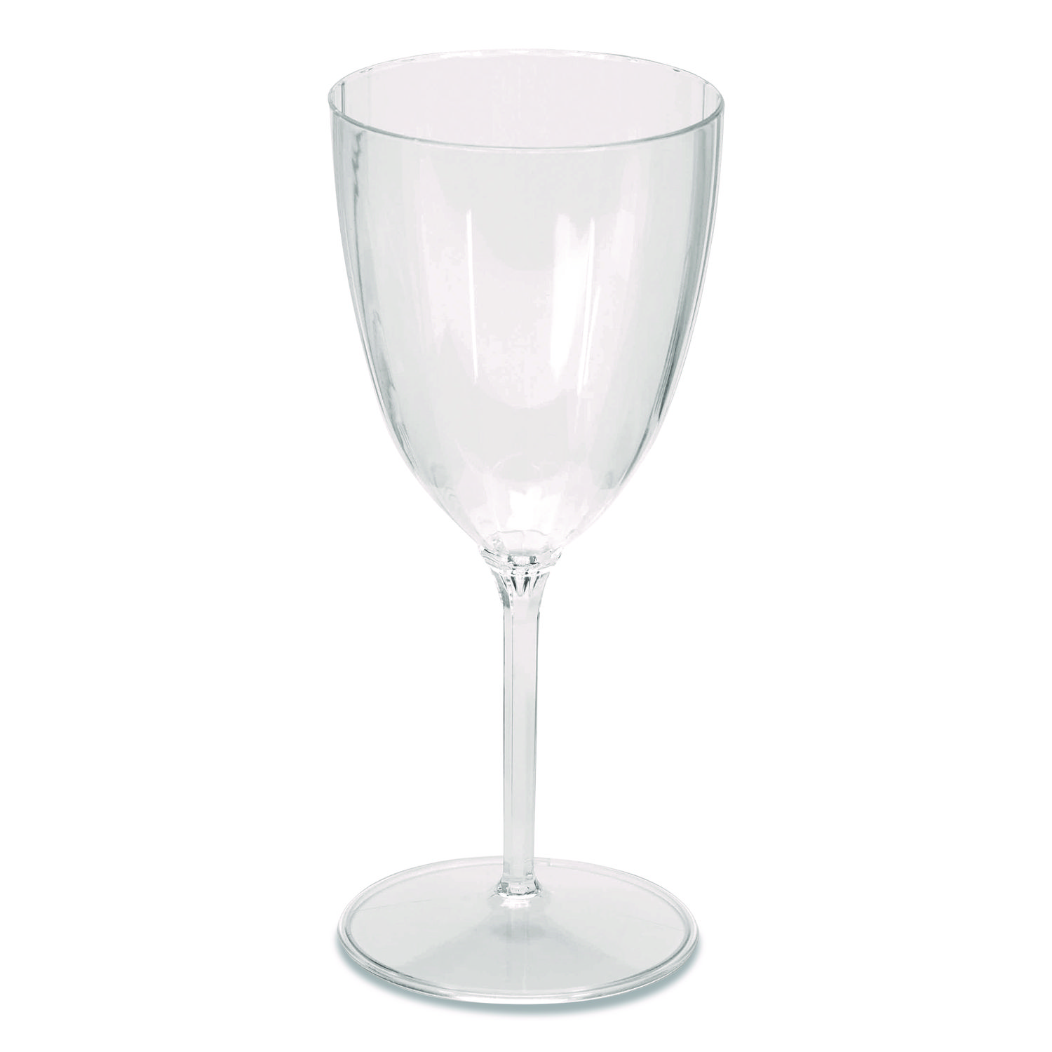 Classicware One-Piece Stemware, 6 oz, Plastic, Clear, 100/Carton