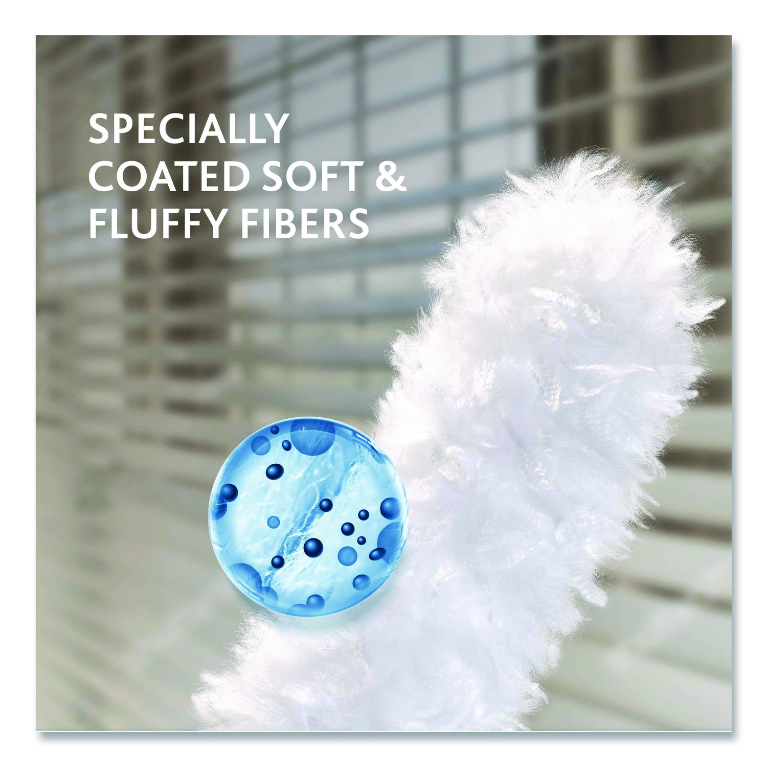 Flex and Catch Duster Heavy-Duty Refills, Polyester, White, 5/Pack