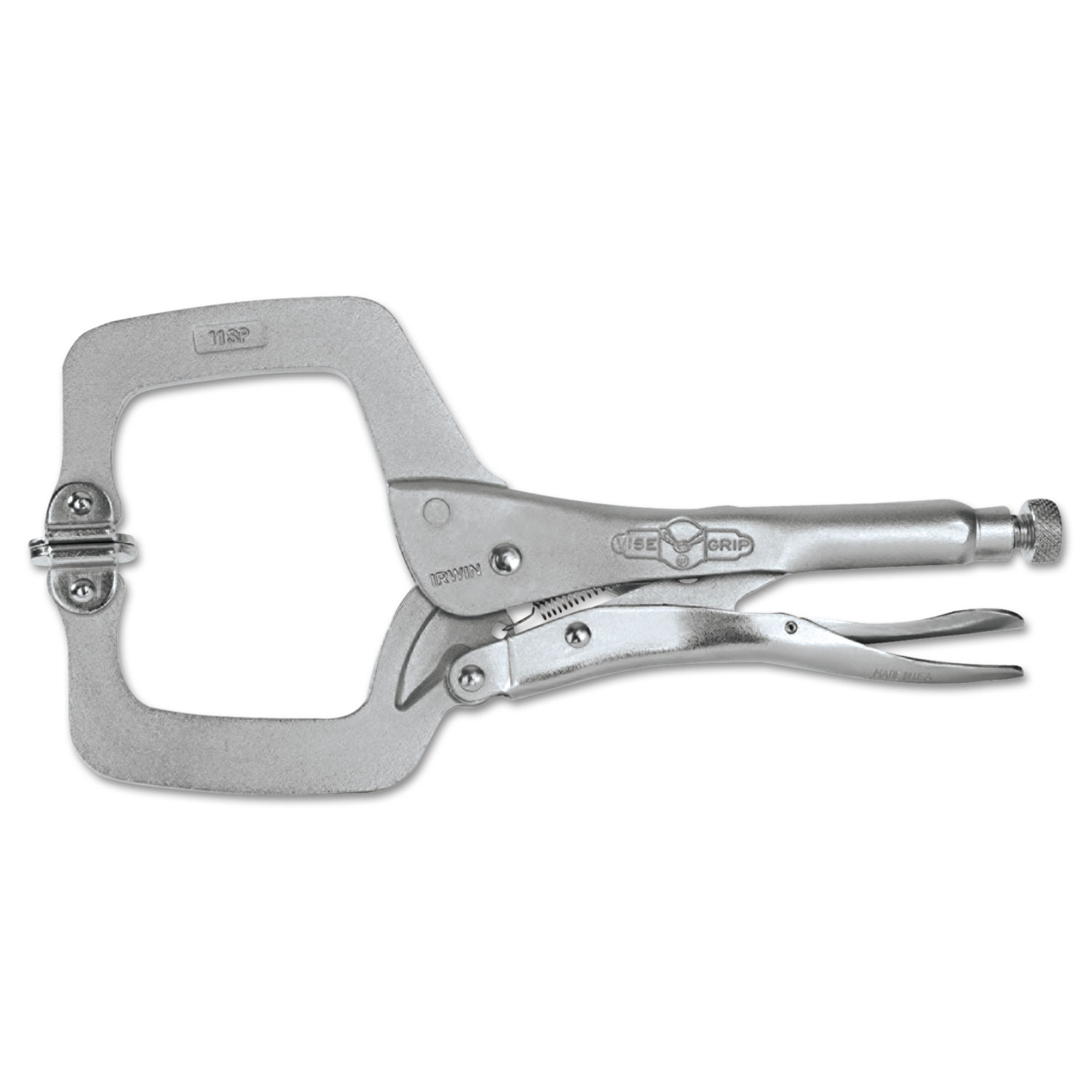 Original Locking C-Clamp Swivel-Pad Pliers, 24 Tool Length, 10 Jaw Capacity