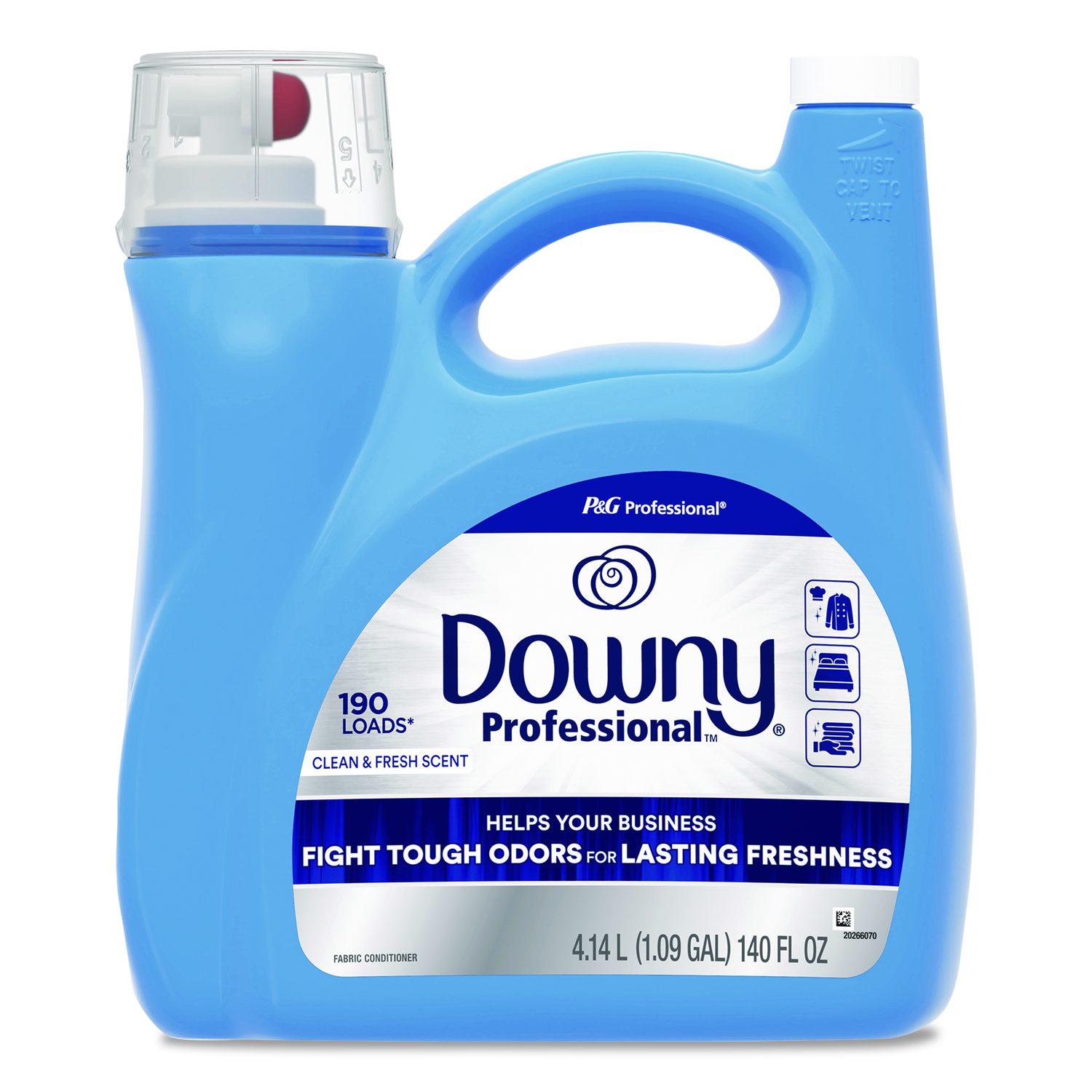 Commercial Liquid Fabric Softener, Clean and Fresh Scent, 140 oz ...
