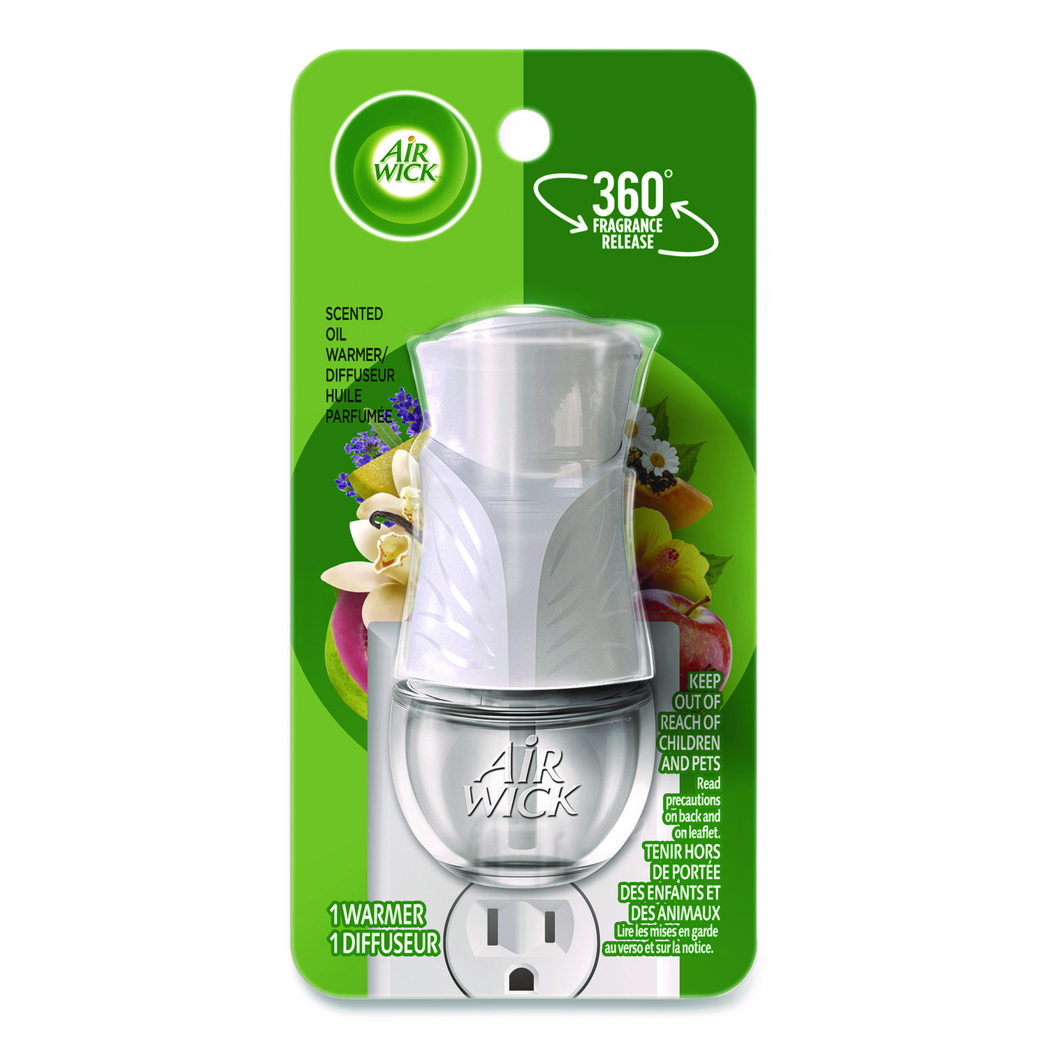 Scented Oil Warmer, 1.75 x 2.69 x 3.63, White