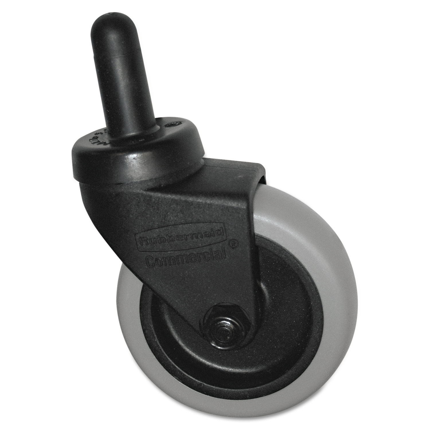  Rubbermaid Commercial FG7570L20000 Replacement Swivel Bayonet Casters, 3 Wheel, Thermoplastic Rubber, Black (SGSFG7570L20000) 