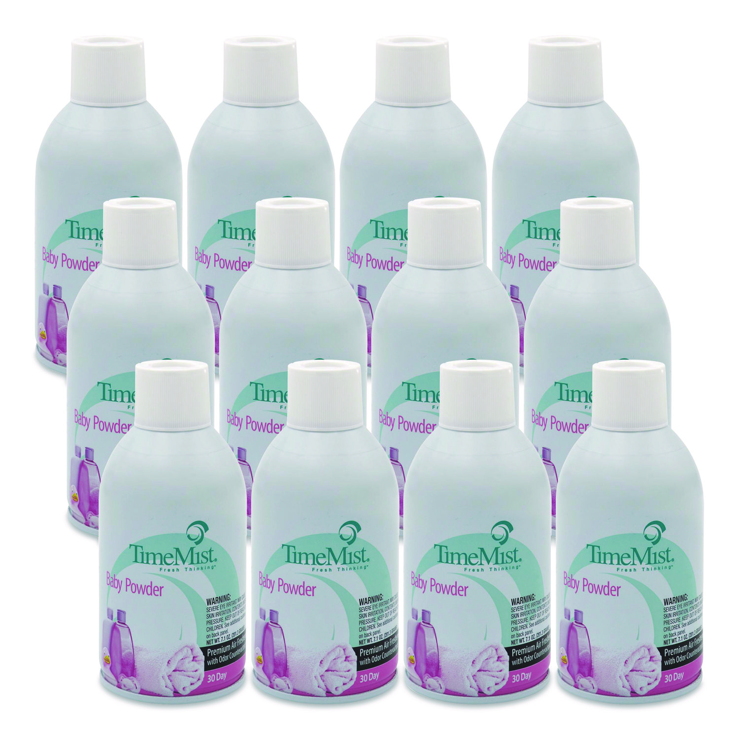 Premium Metered Air Freshener Refill, Baby Powder, 7.1 oz Aerosol Spray