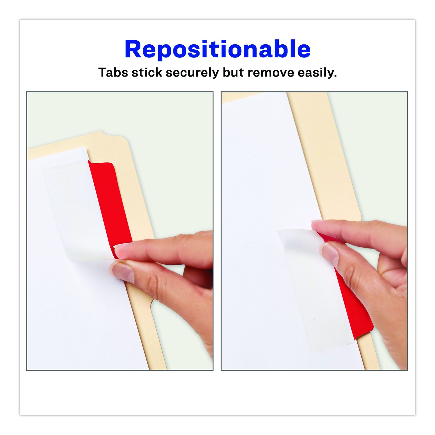 Ultra Tabs Repositionable Tabs, Wide and Slim: 3