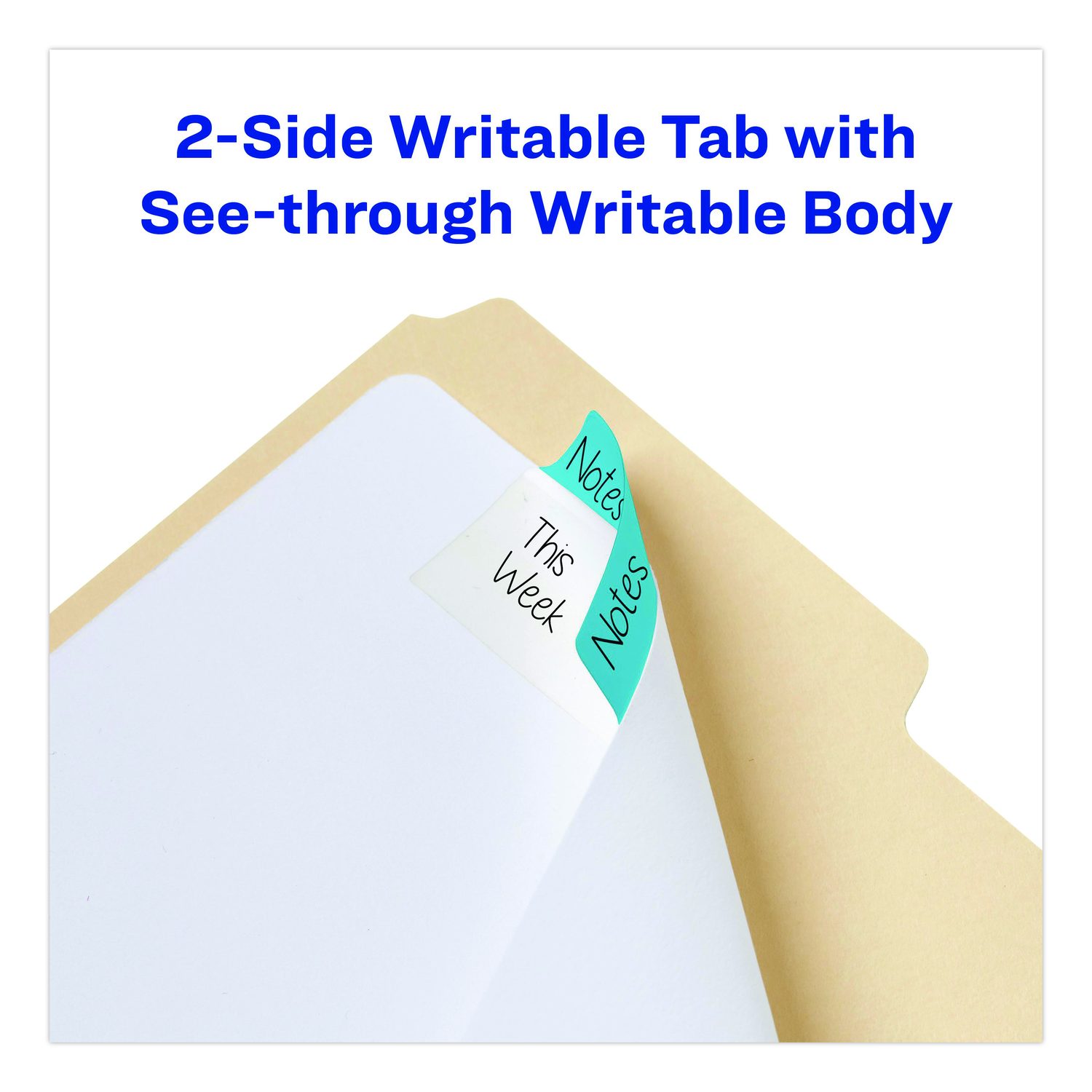 Ultra Tabs Repositionable Tabs, Wide and Slim: 3