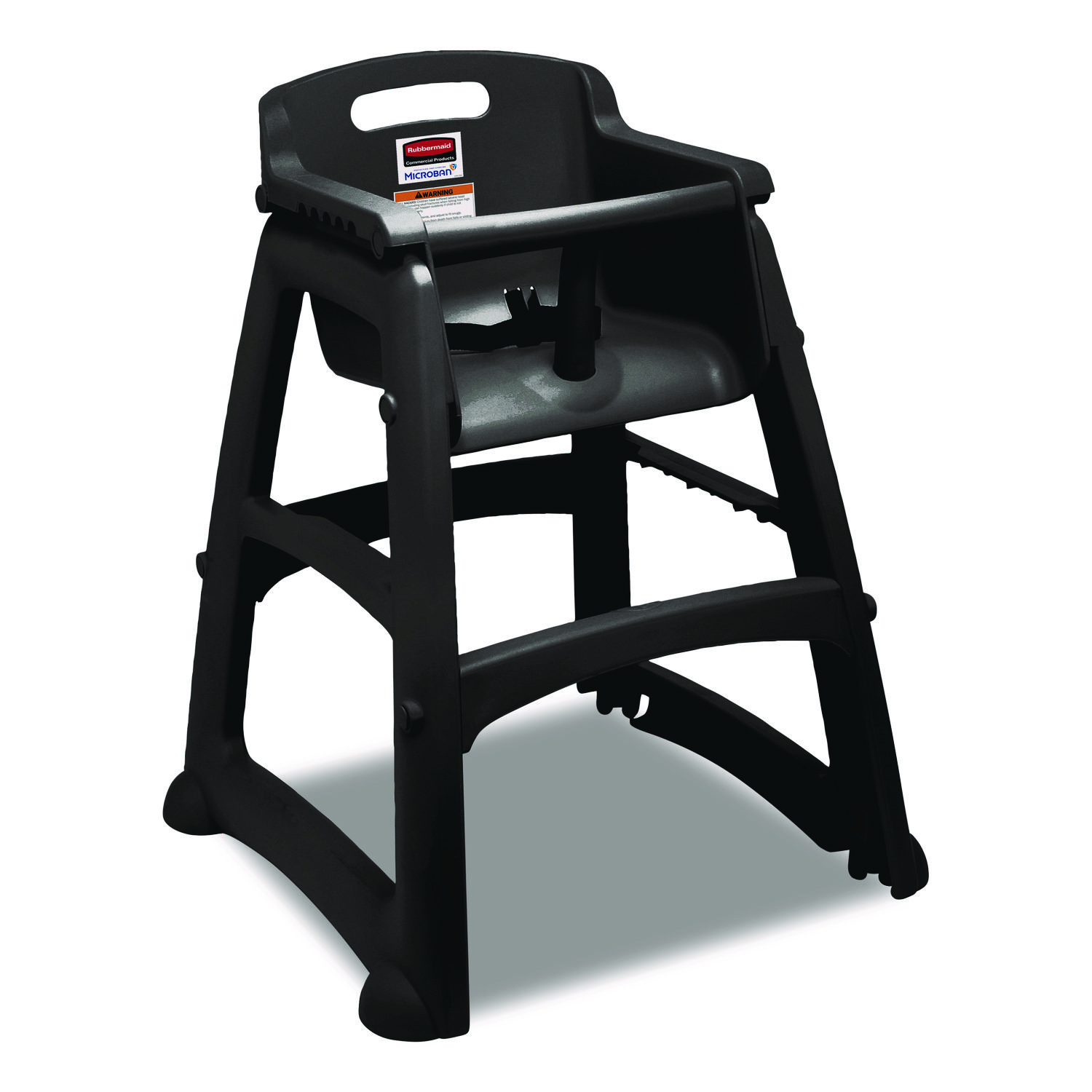 Sturdy Chair Youth Seat with Casters, Black