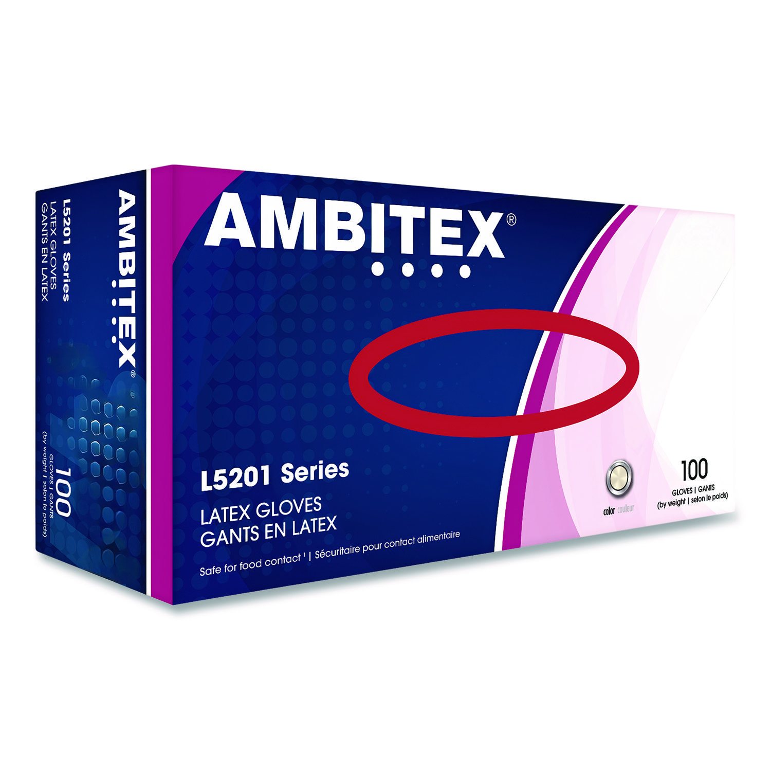 L5201 Series Powder-Free Latex Gloves, Small, 4 mil Thick, 9" Long, Cream, 100/Box