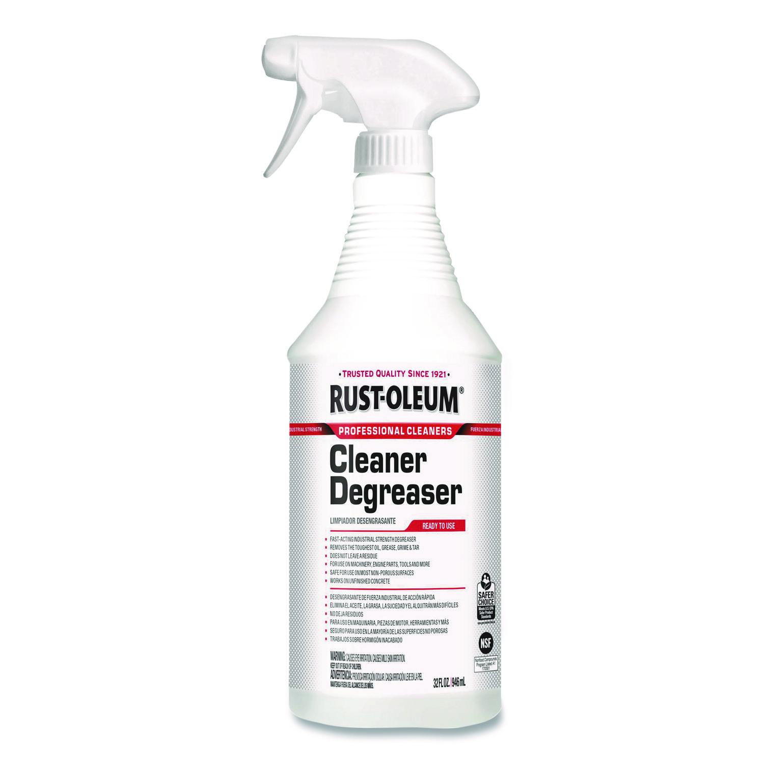 Cleaner Degreaser Trigger Spray, 32 oz Spray Bottle, 6/Carton