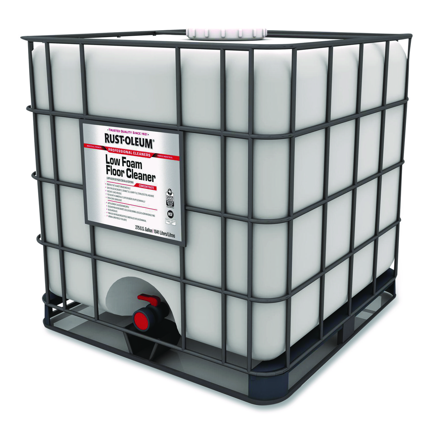 Professional Low Foam Floor Cleaner Concentrate, Lemon Scent, 275 gal Tote