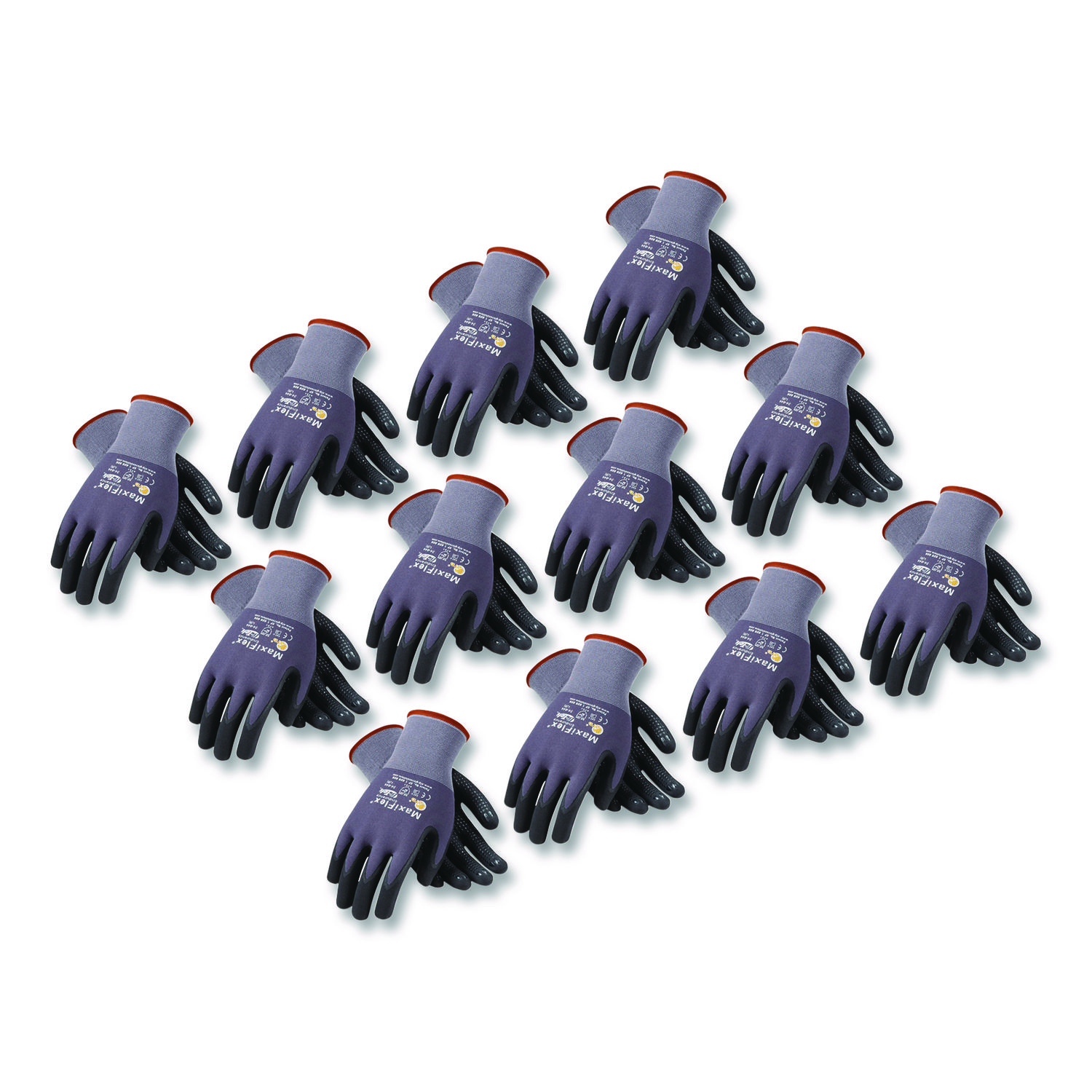 Ultimate Seamless Knit Nylon Gloves, Nitrile Coated MicroFoam Grip