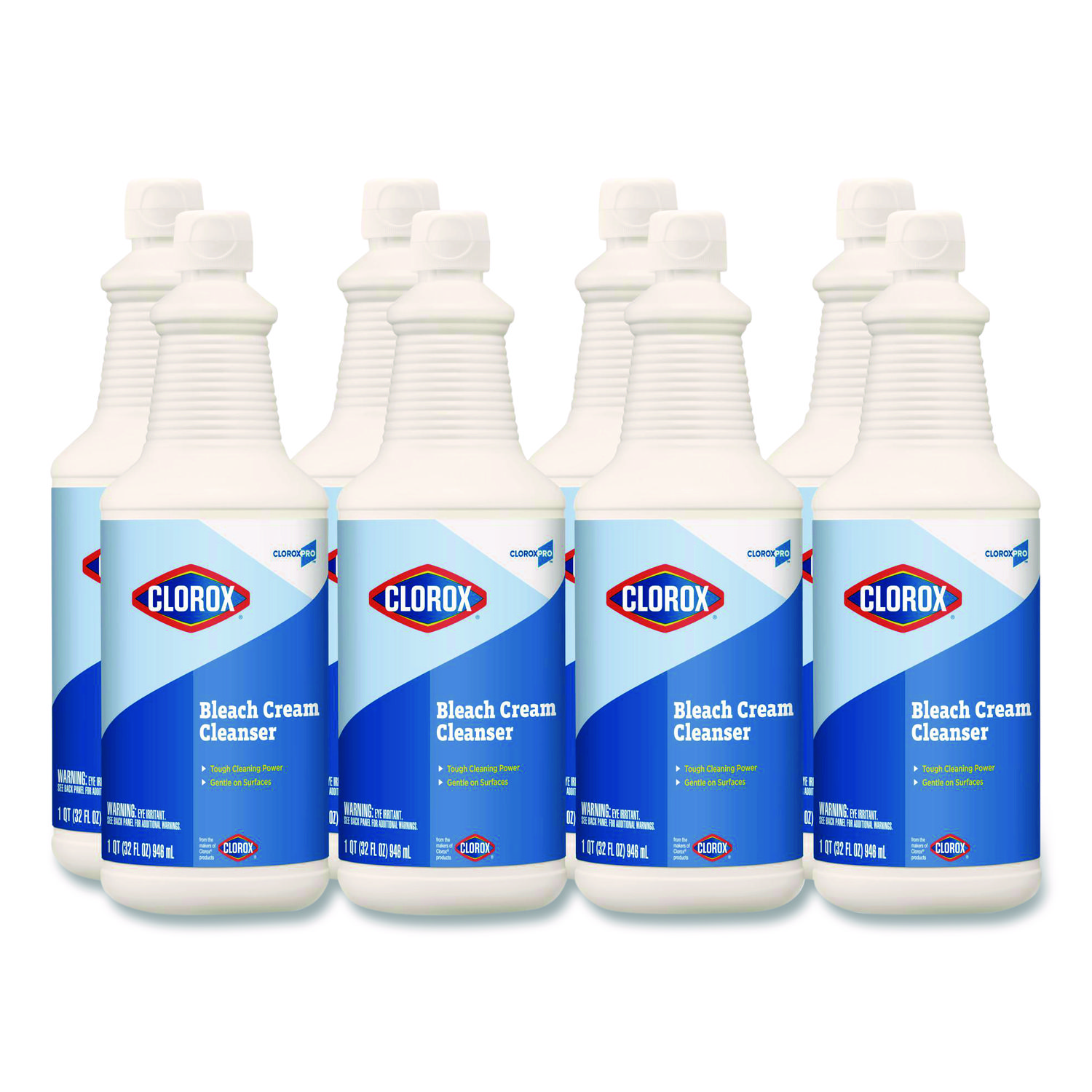 Bleach Cream Cleanser, Fresh Scent, 32 oz Bottle, 8/Carton